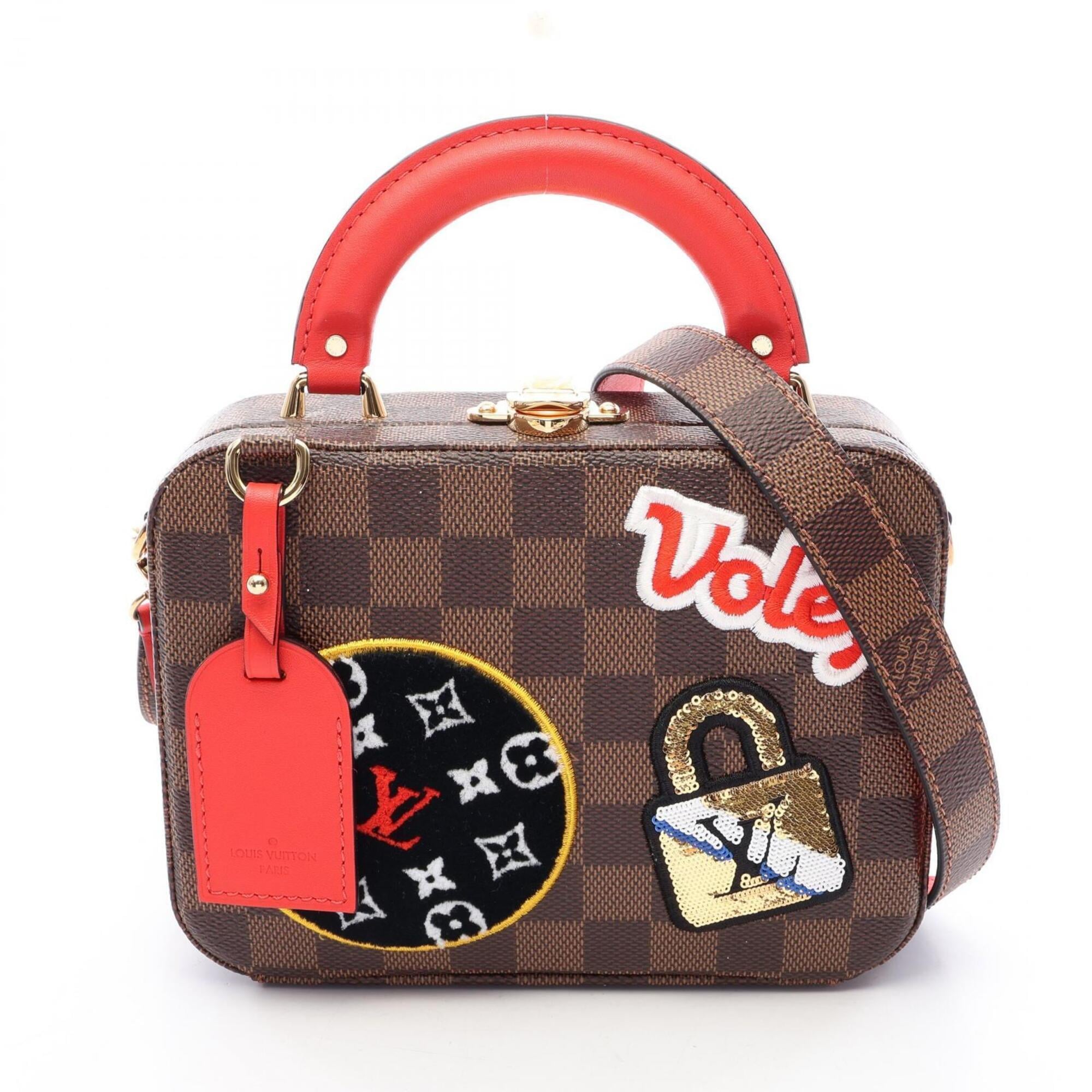 Louis Vuitton Brown Ebene Coated Canvas Damier Canvas Leather Handbag (Pre-Owned)