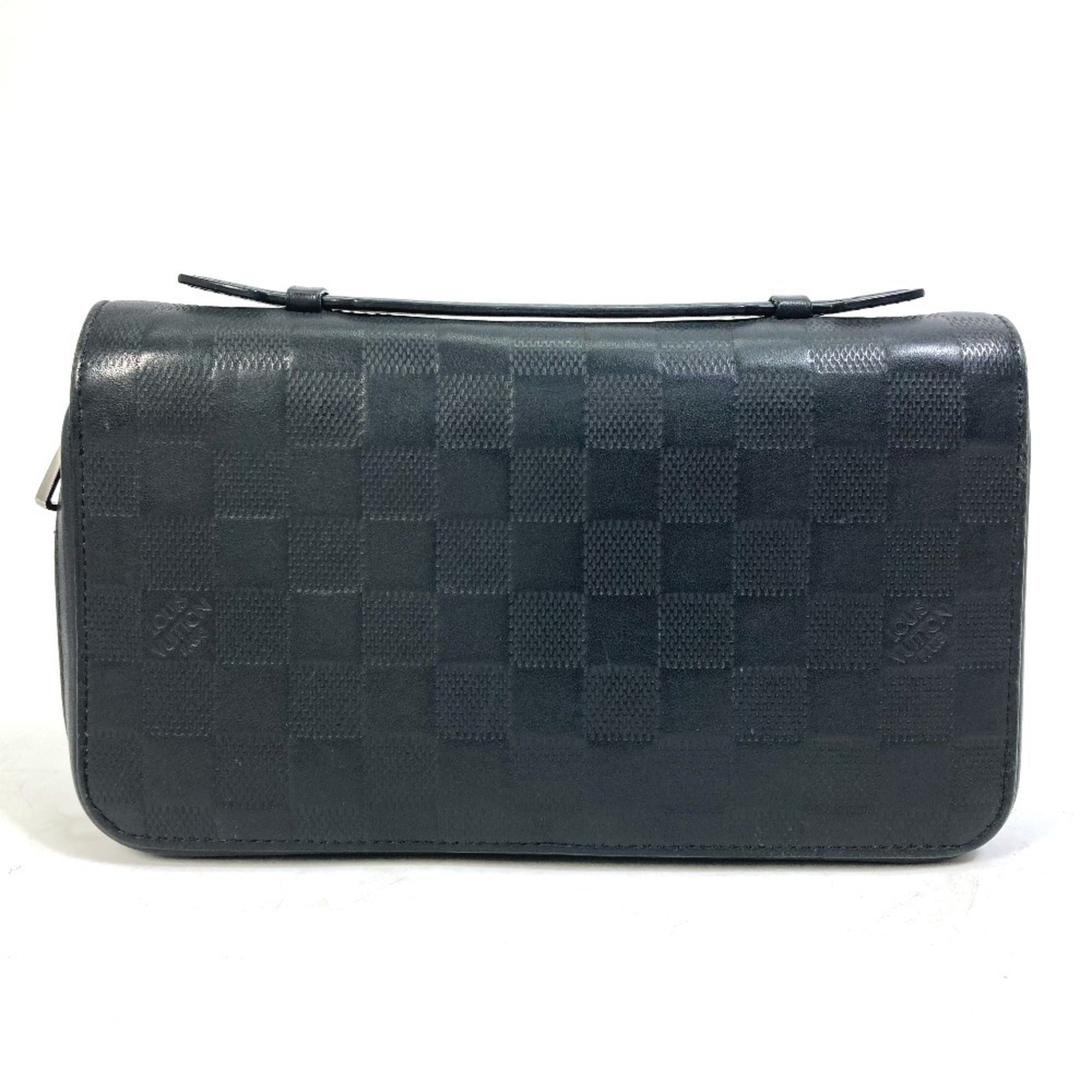Louis Vuitton Black Noir Damier Infini Leather Coin Purse/Coin Case (Pre-Owned)