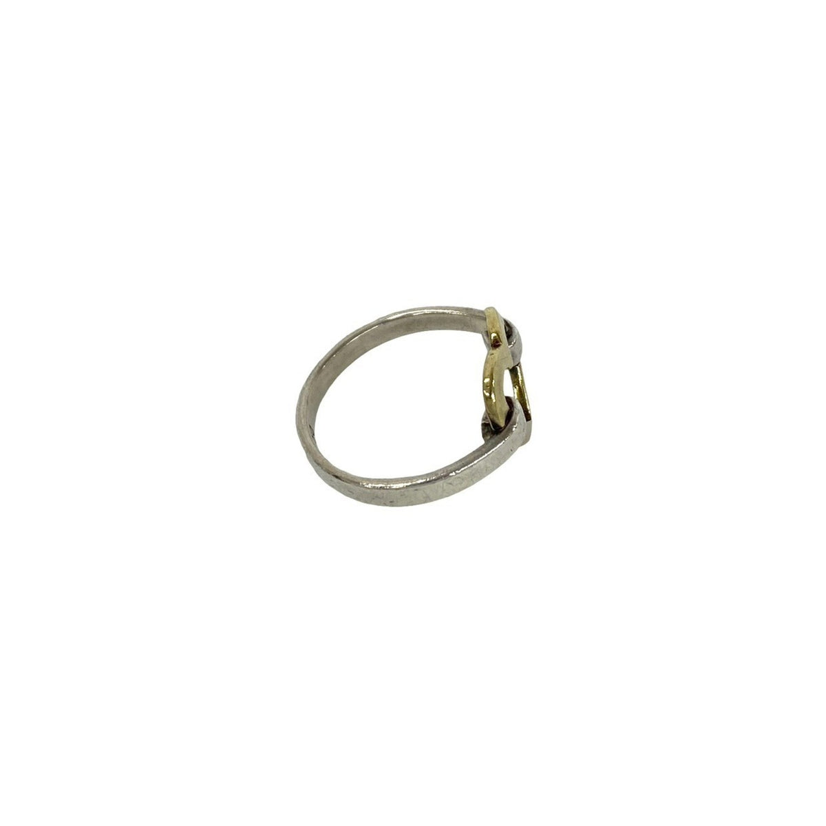 Tiffany Gold Silver Yellow Gold (18K) Silver 925 Band Ring (Pre-Owned)
