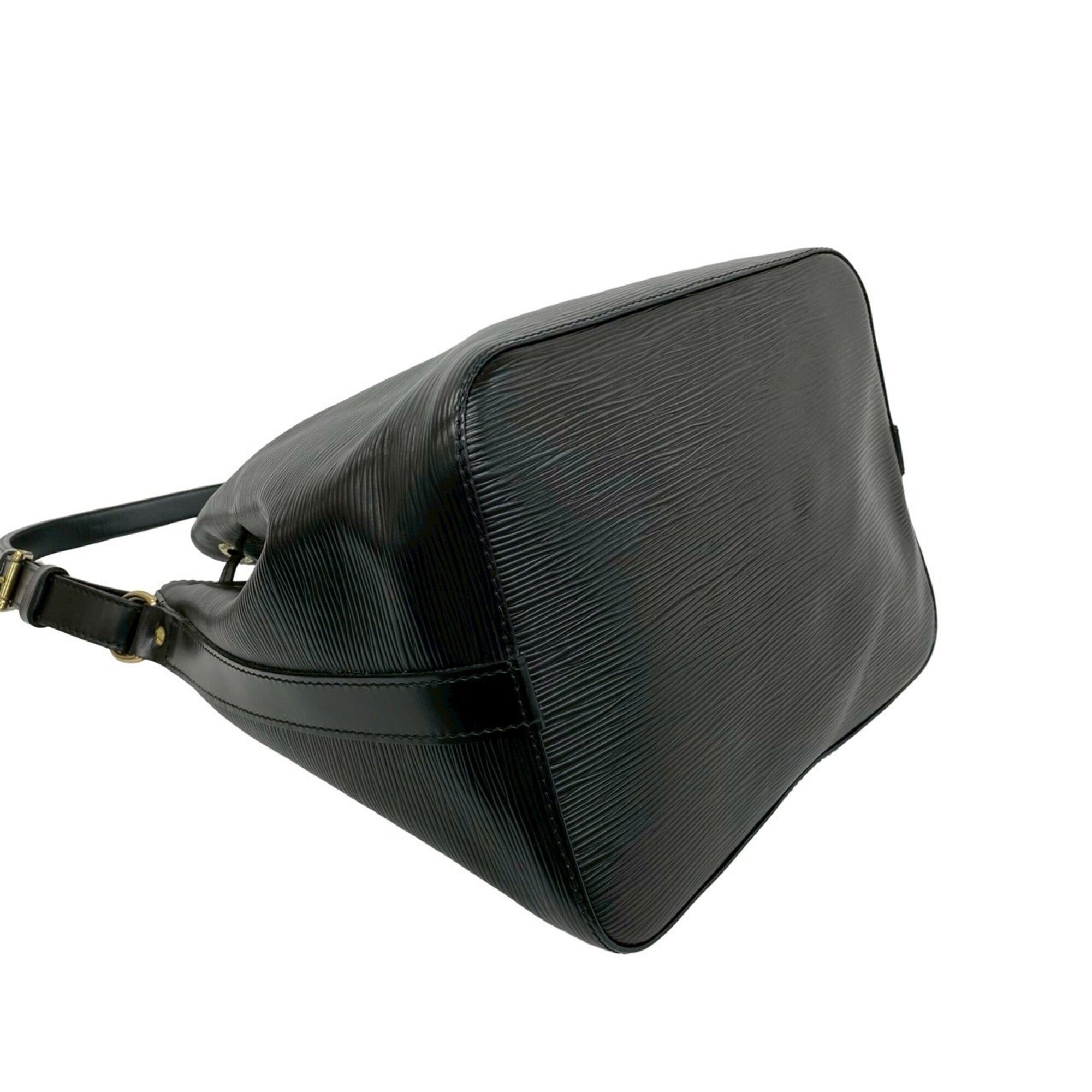 Louis Vuitton Black Leather Shoulder Bag (Pre-Owned)