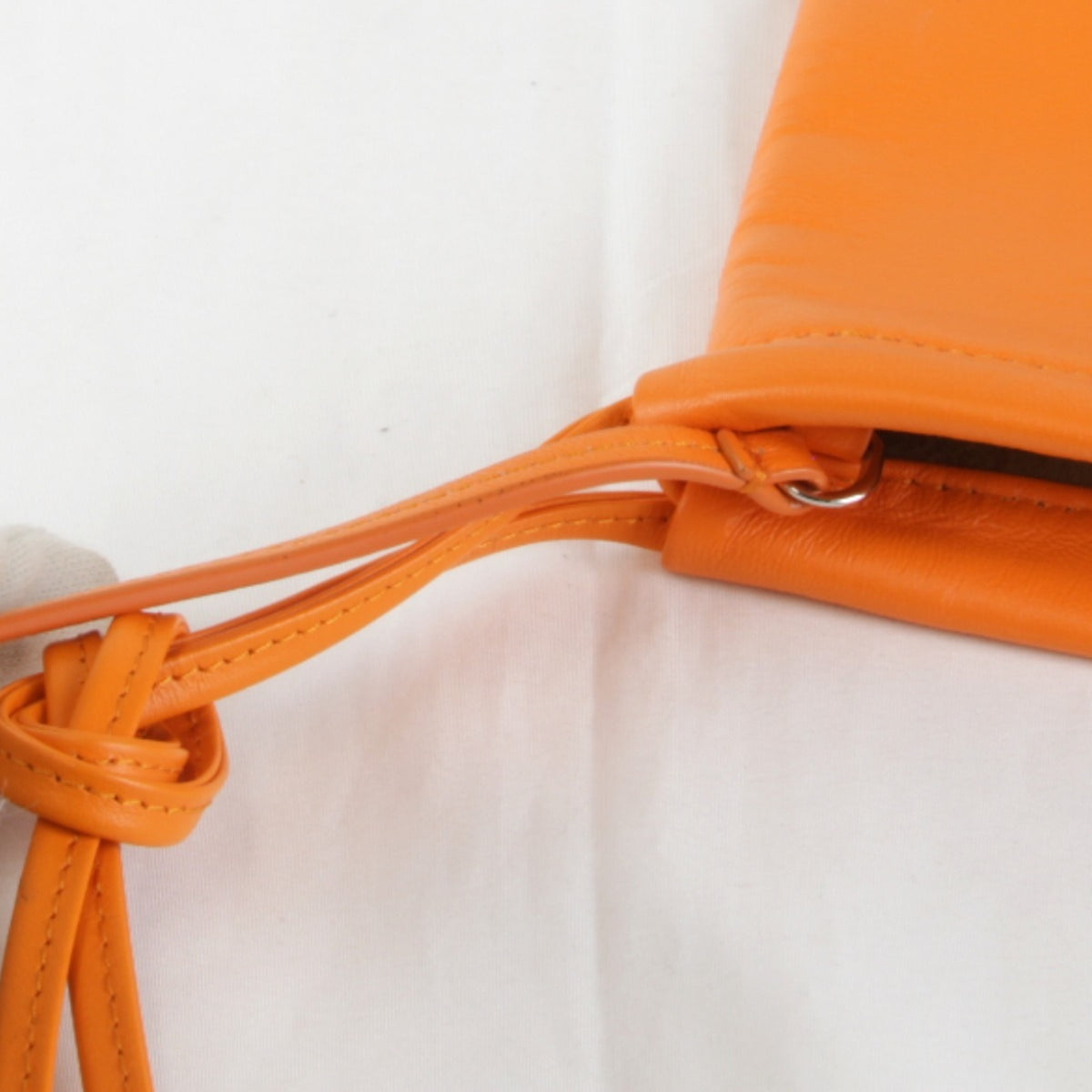 Burberry Orange Leather Shoulder Bag (Pre-Owned)