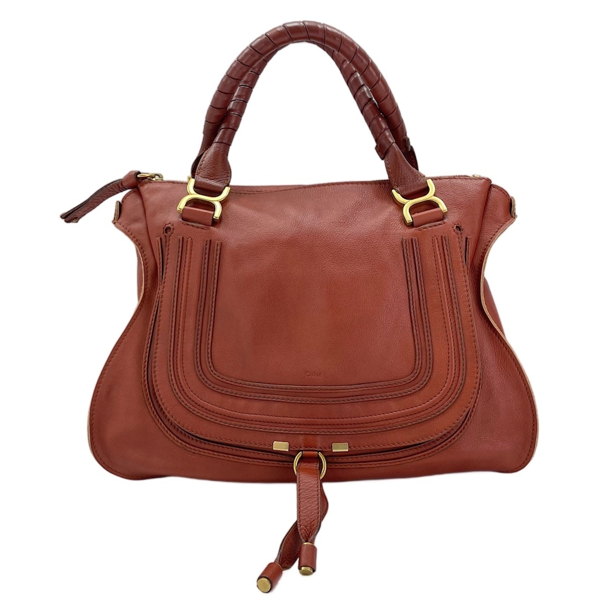 Chloé Marcie Brown Tote Bag (Pre-Owned)