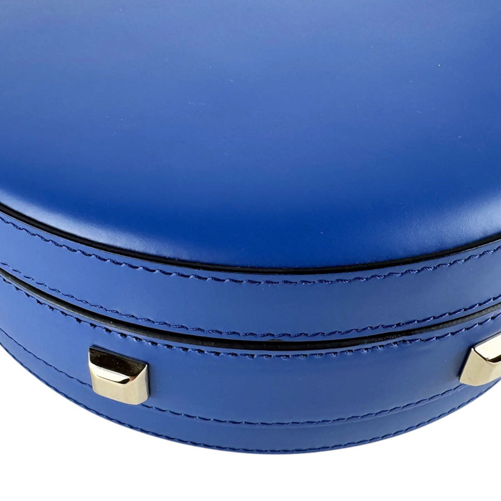 Salvatore Ferragamo Blue Leather Shoulder Bag (Pre-Owned)