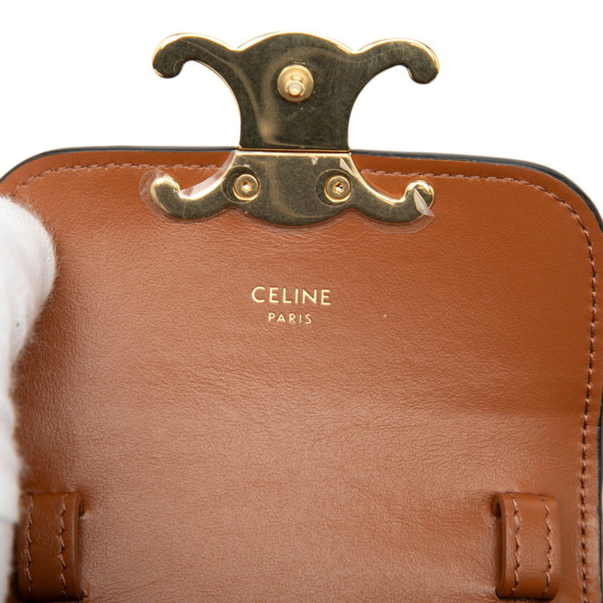 Celine Brown Pvc Leather Shoulder Bag (Pre-Owned)
