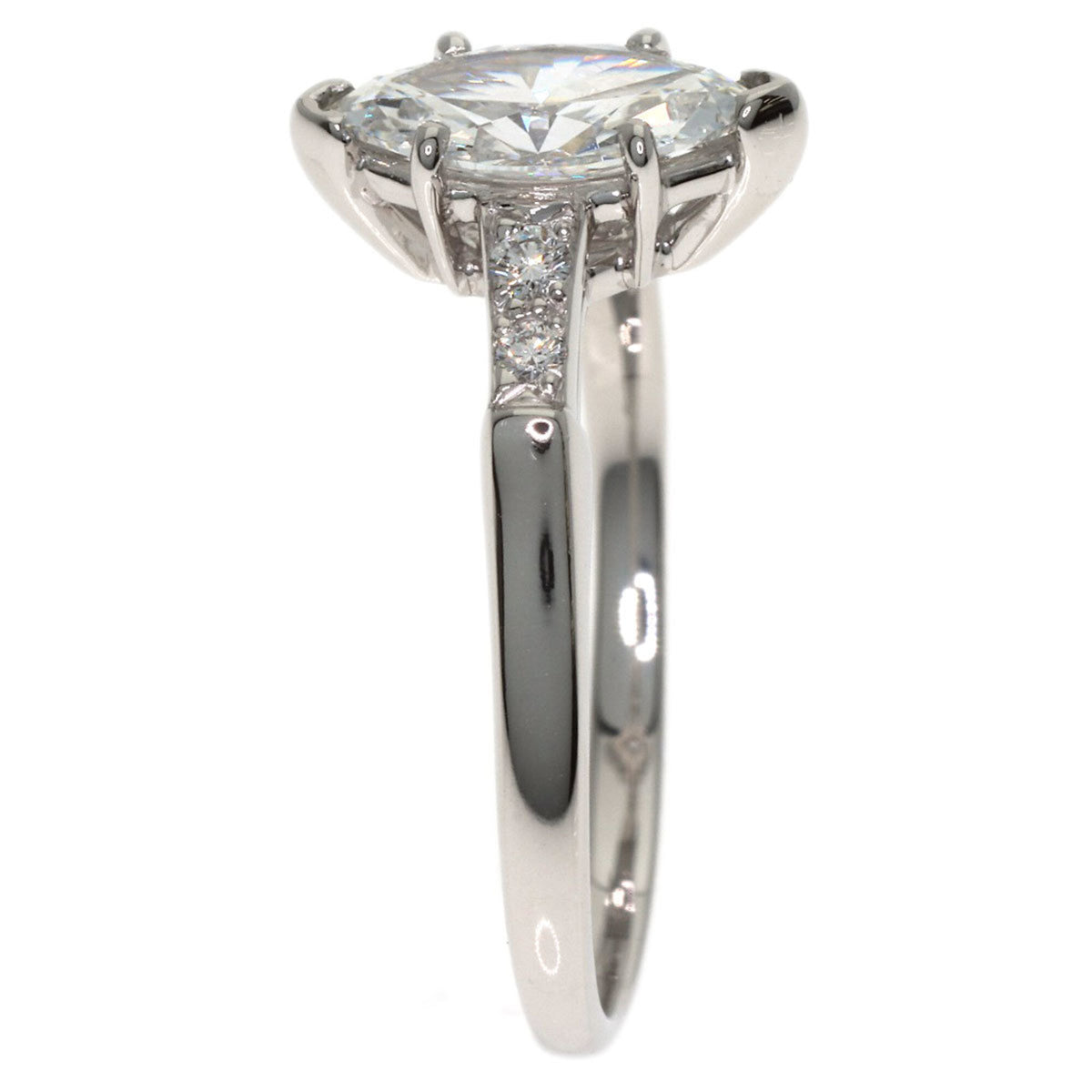 Harry Winston Silver Platinum 950 Anniversary Ring (Pre-Owned)