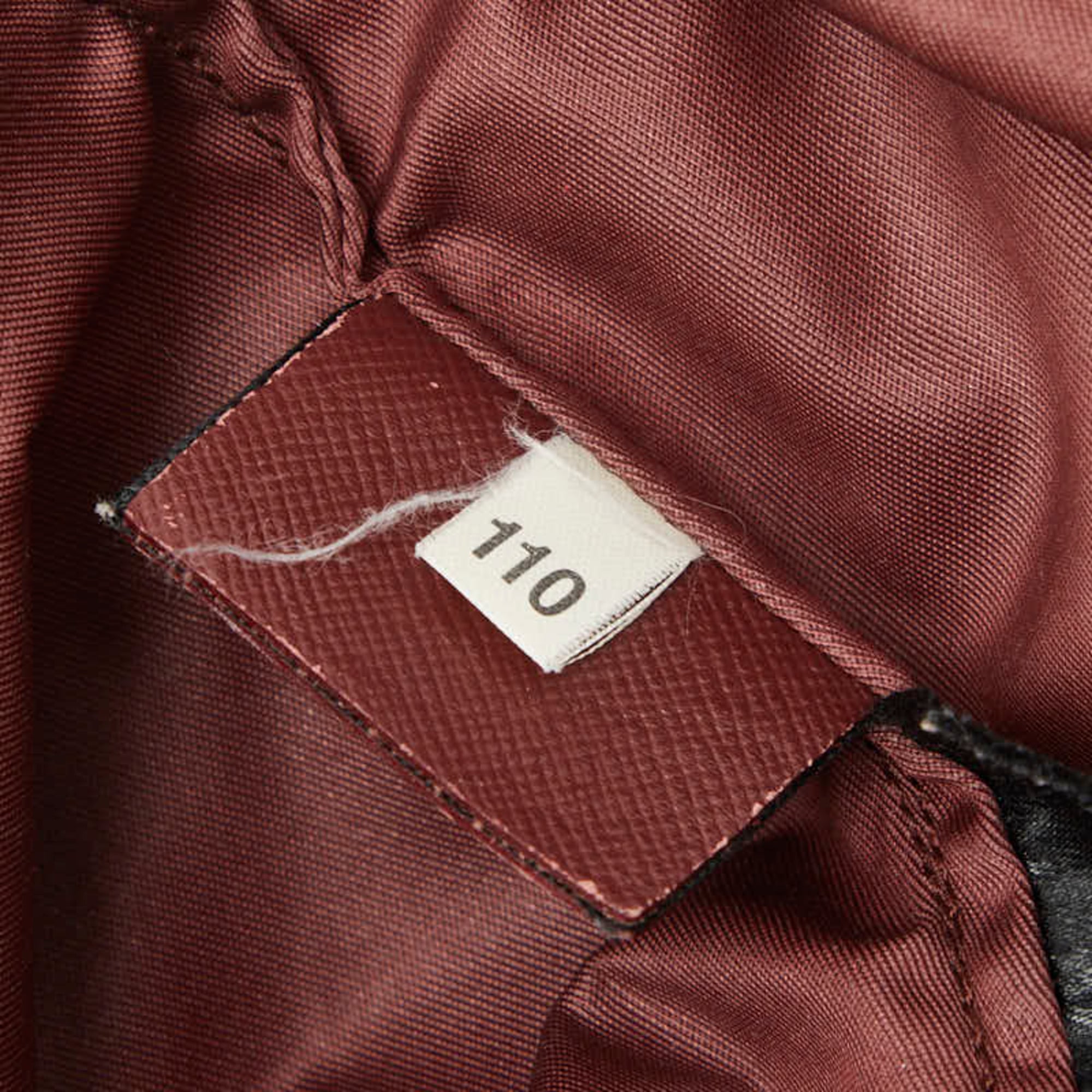 Prada Bordeaux Nylon Handbag Tote Bag (Pre-Owned)