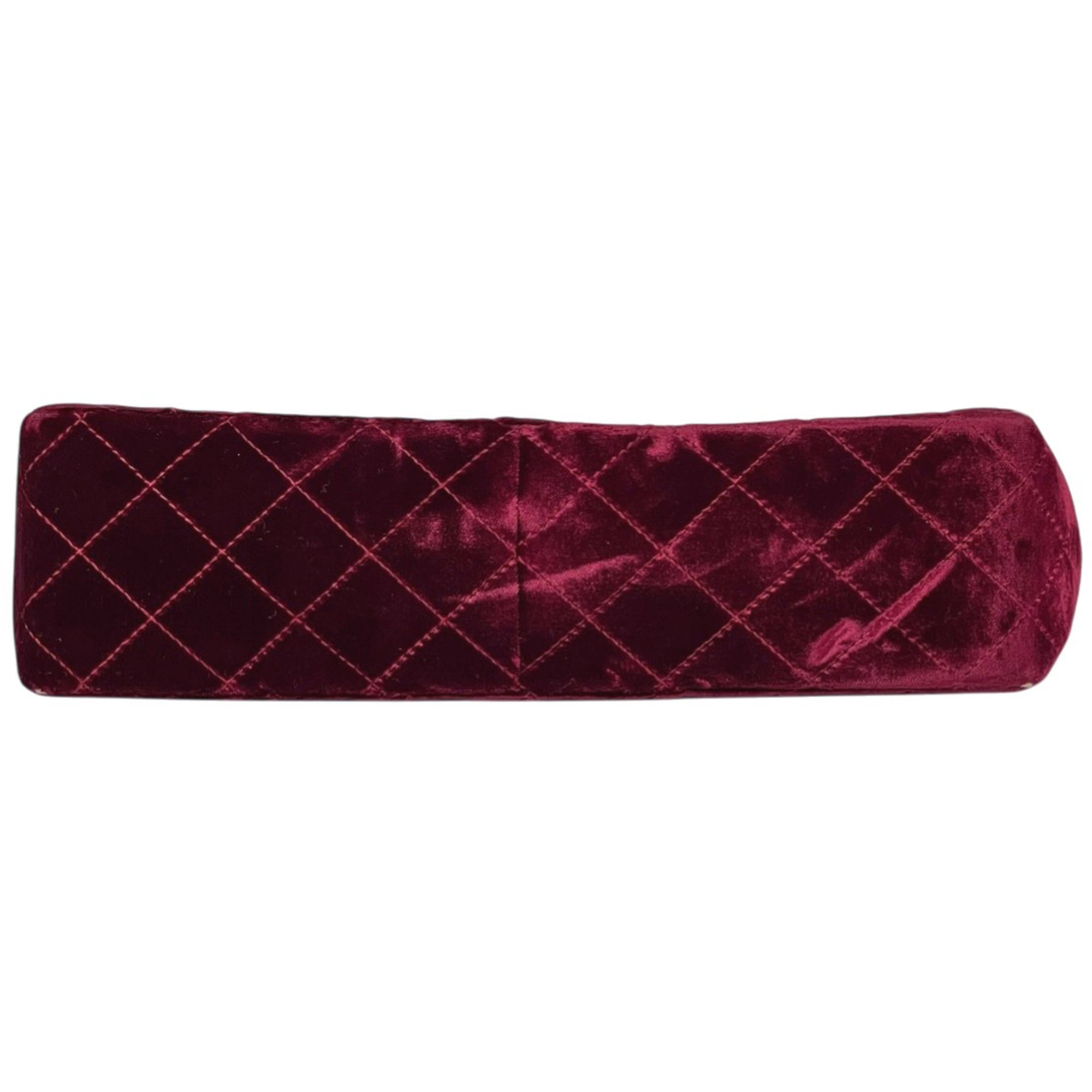 Chanel Matelasse Bordeaux Velvet Shoulder Bag (Pre-Owned)