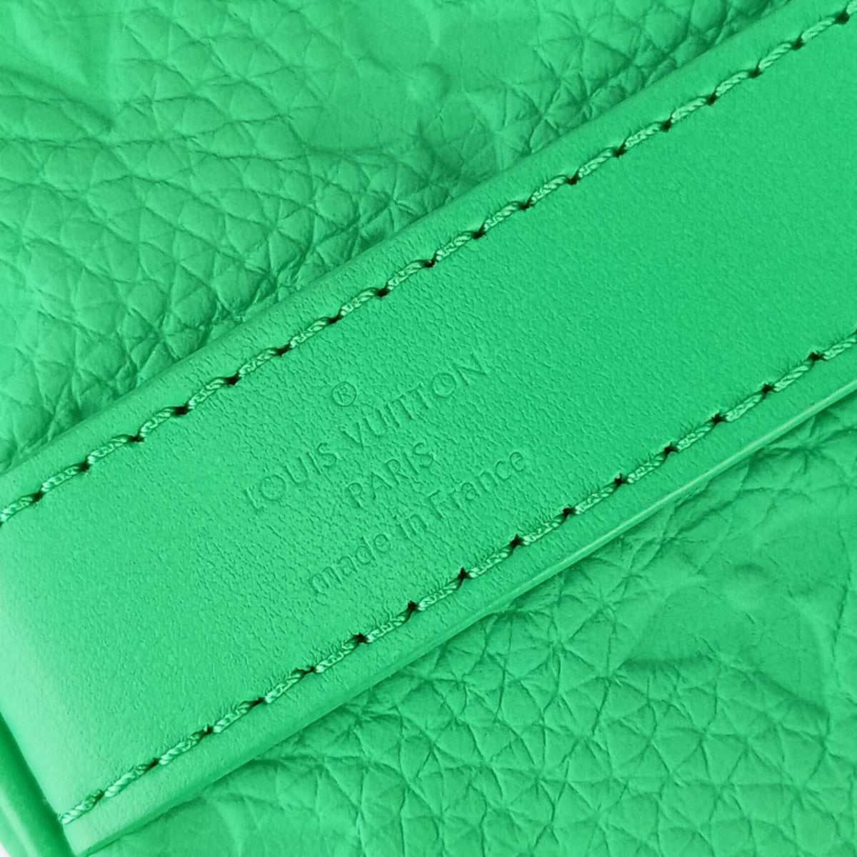 Louis Vuitton Green Leather Handbag Shoulder Bag (Pre-Owned)