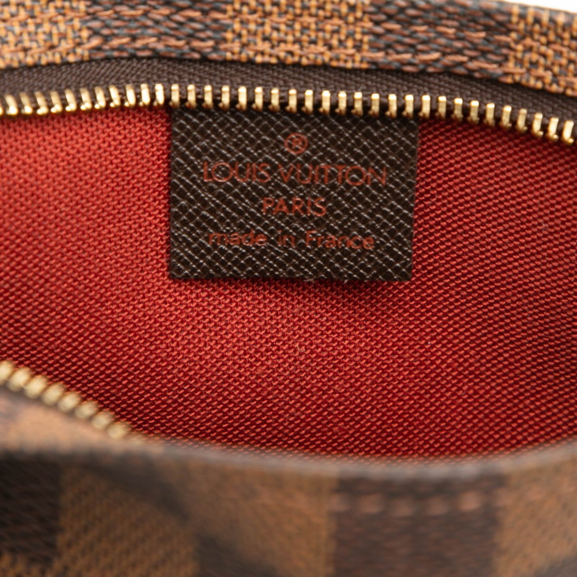 Louis Vuitton Brown Pvc Leather Handbag Pouch (Pre-Owned)
