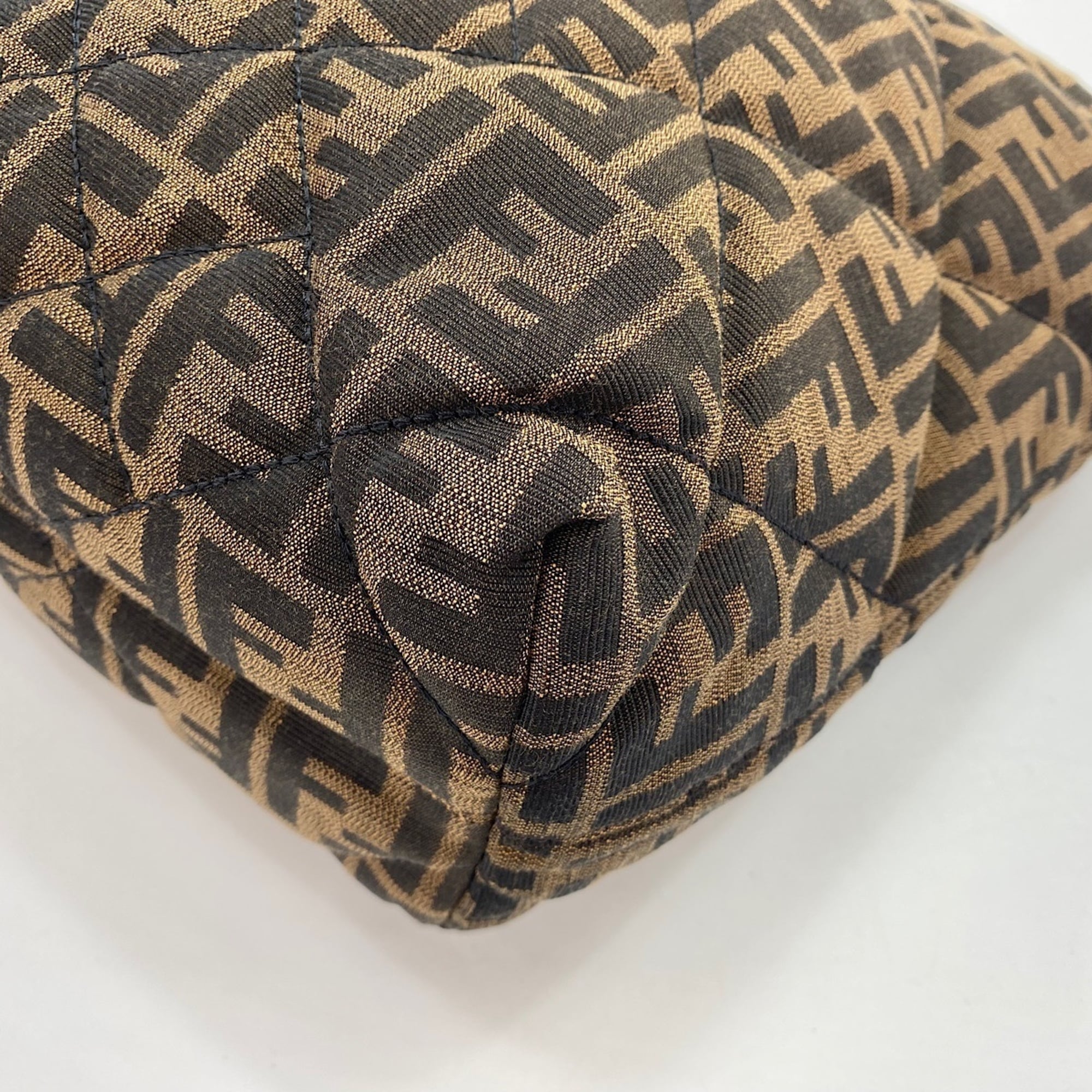 Fendi Zucca Brown Zucca Tote Bag (Pre-Owned)