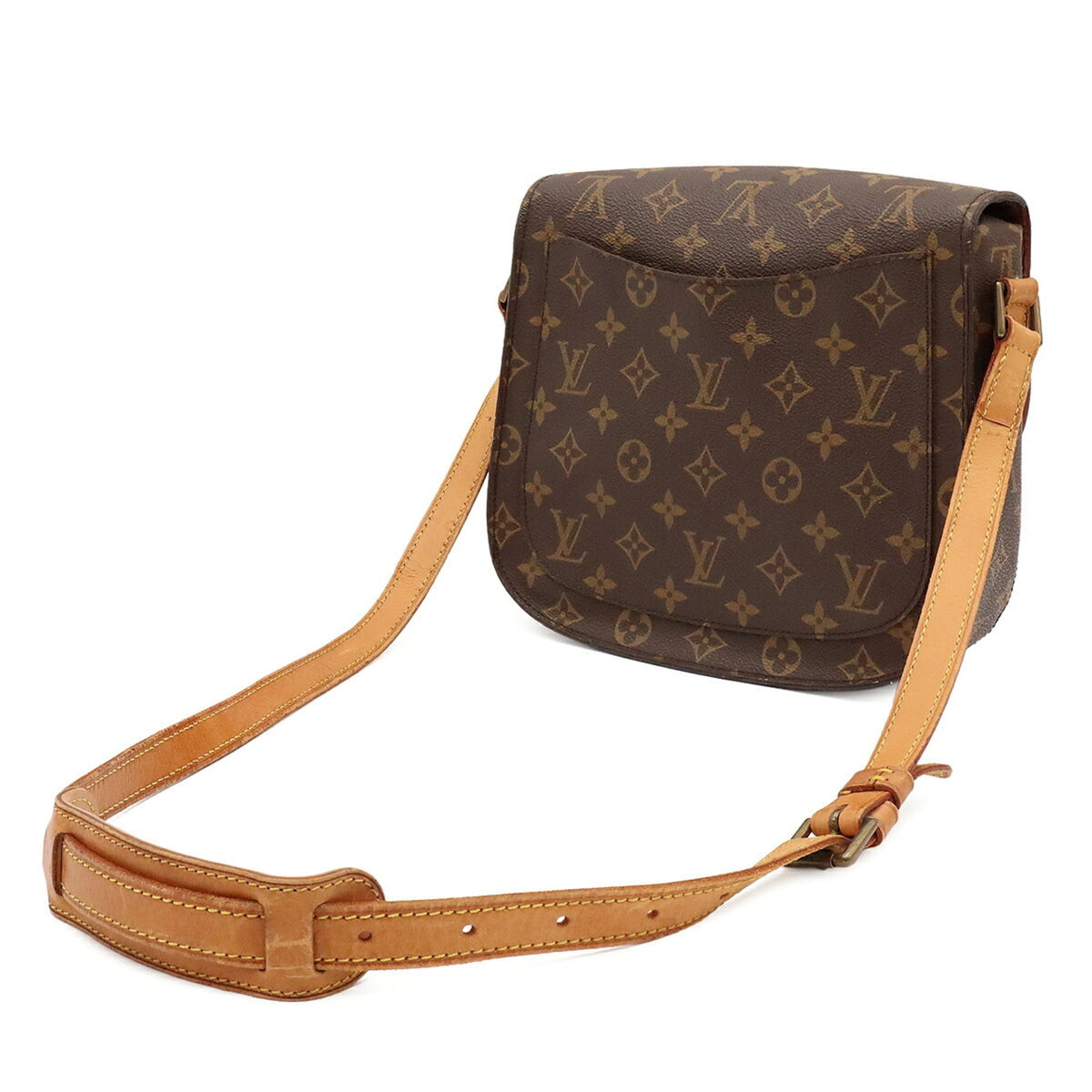 Gucci Beige Brown Brown Green Red Color Leather Pvc Pochette Shoulder Bag (Pre-Owned)