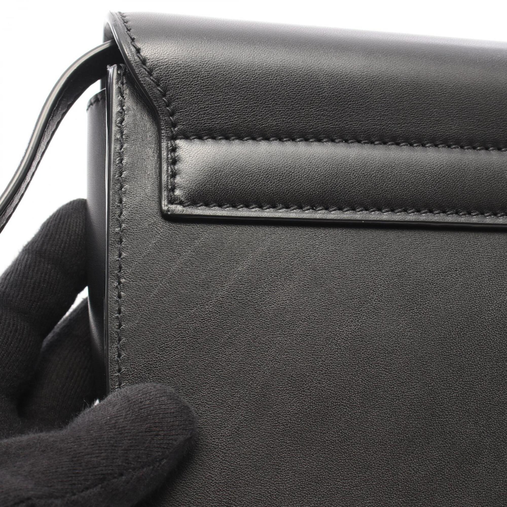 Yves Saint Laurent Black Leather Handbag Shoulder Bag (Pre-Owned)