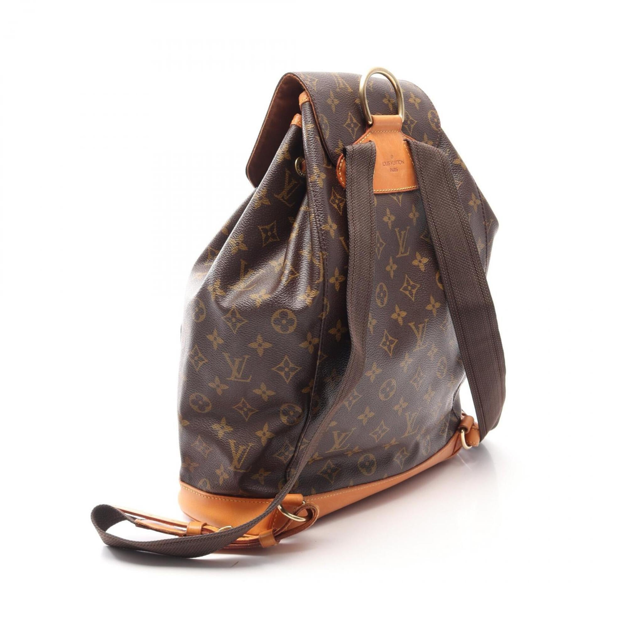Louis Vuitton Brown Monogram Monogram Leather Backpack (Pre-Owned)