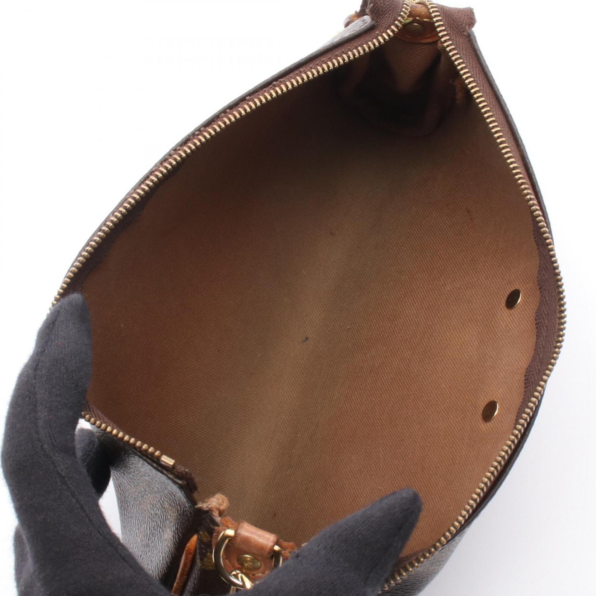 Louis Vuitton Brown Monogram Coated Canvas Leather Handbag Shoulder Bag (Pre-Owned)