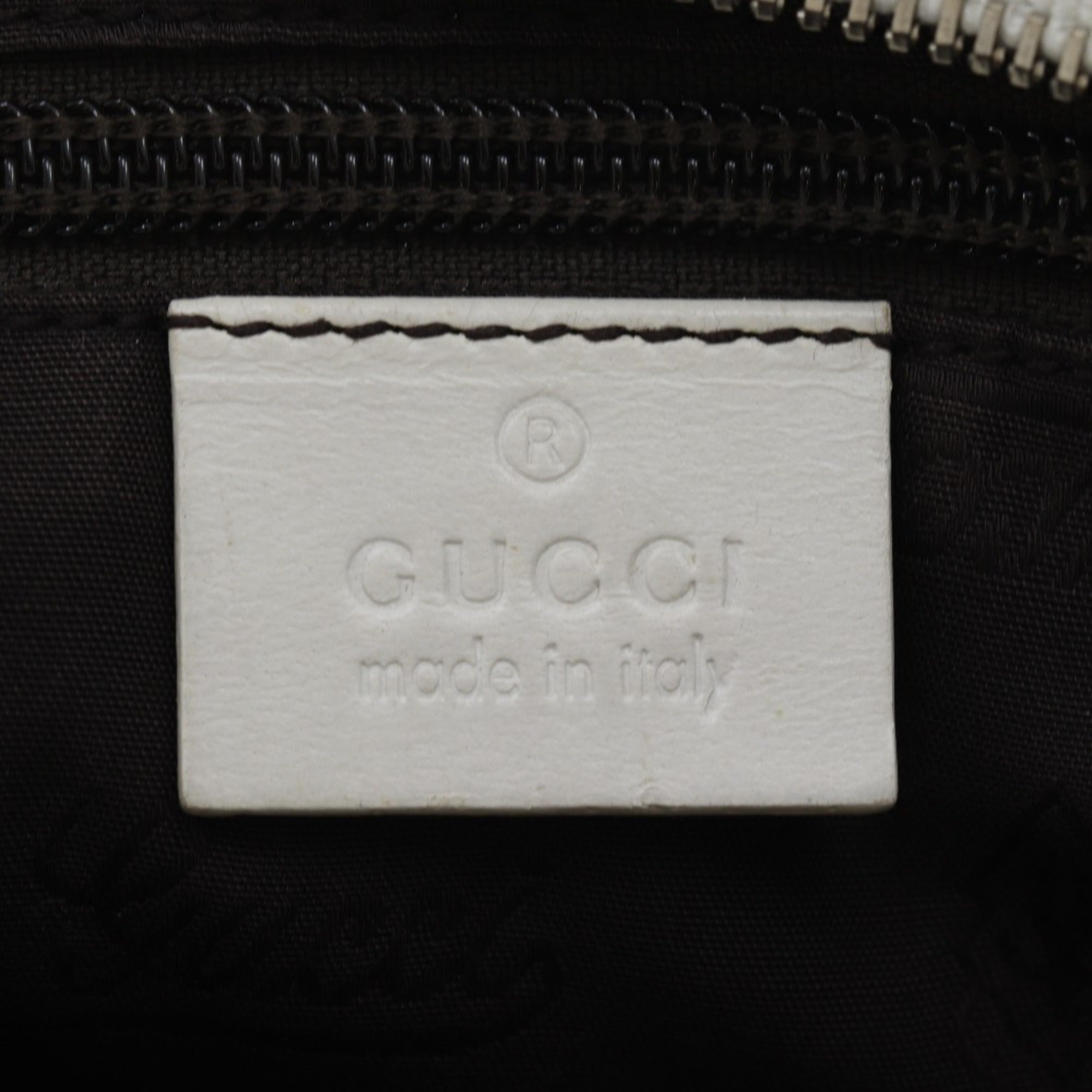 Gucci White Gg Imprimé Pvc Shoulder Bag (Pre-Owned)