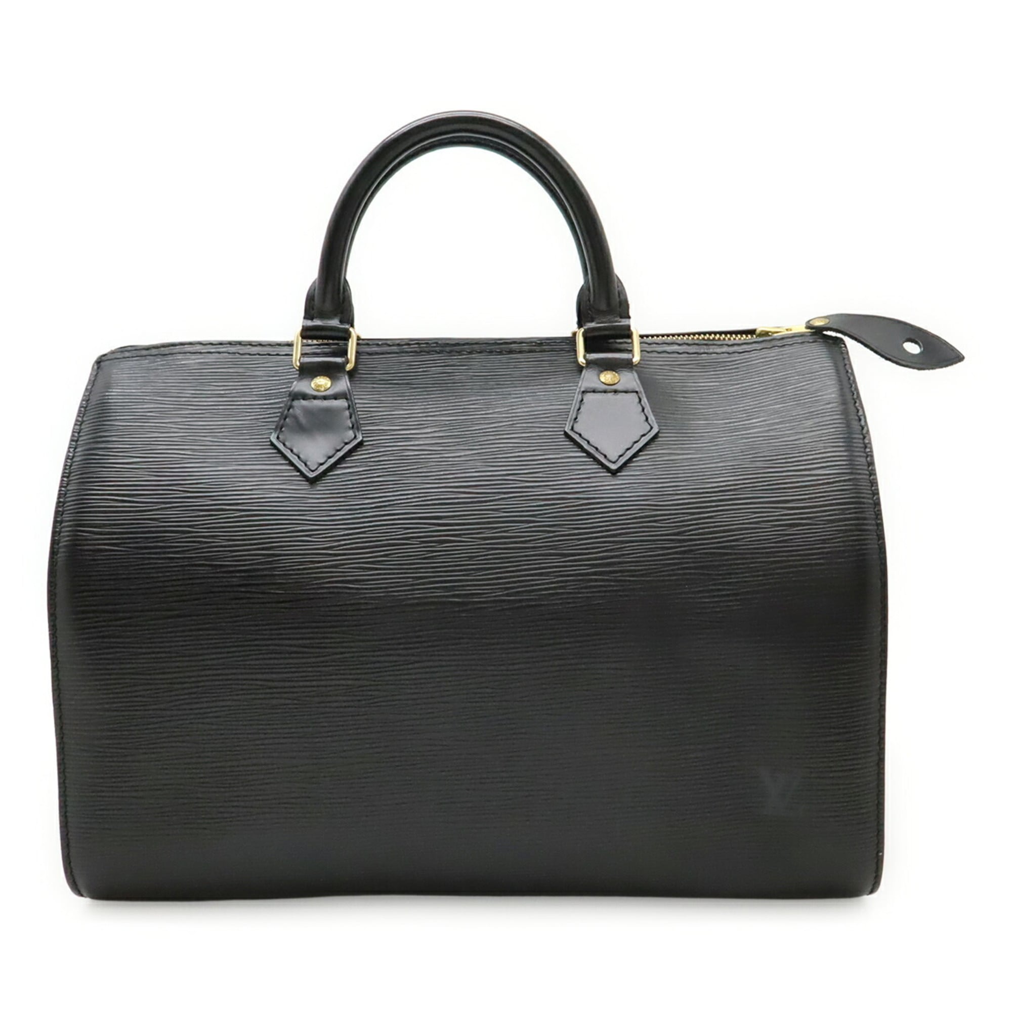 Louis Vuitton Black Noir Epi Leather Boston Bag Handbag (Pre-Owned)