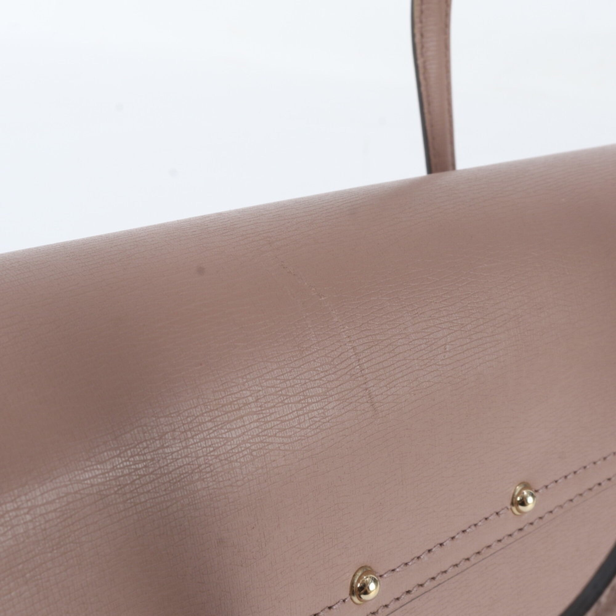 Gucci Pink Leather Handbag Tote Bag (Pre-Owned)