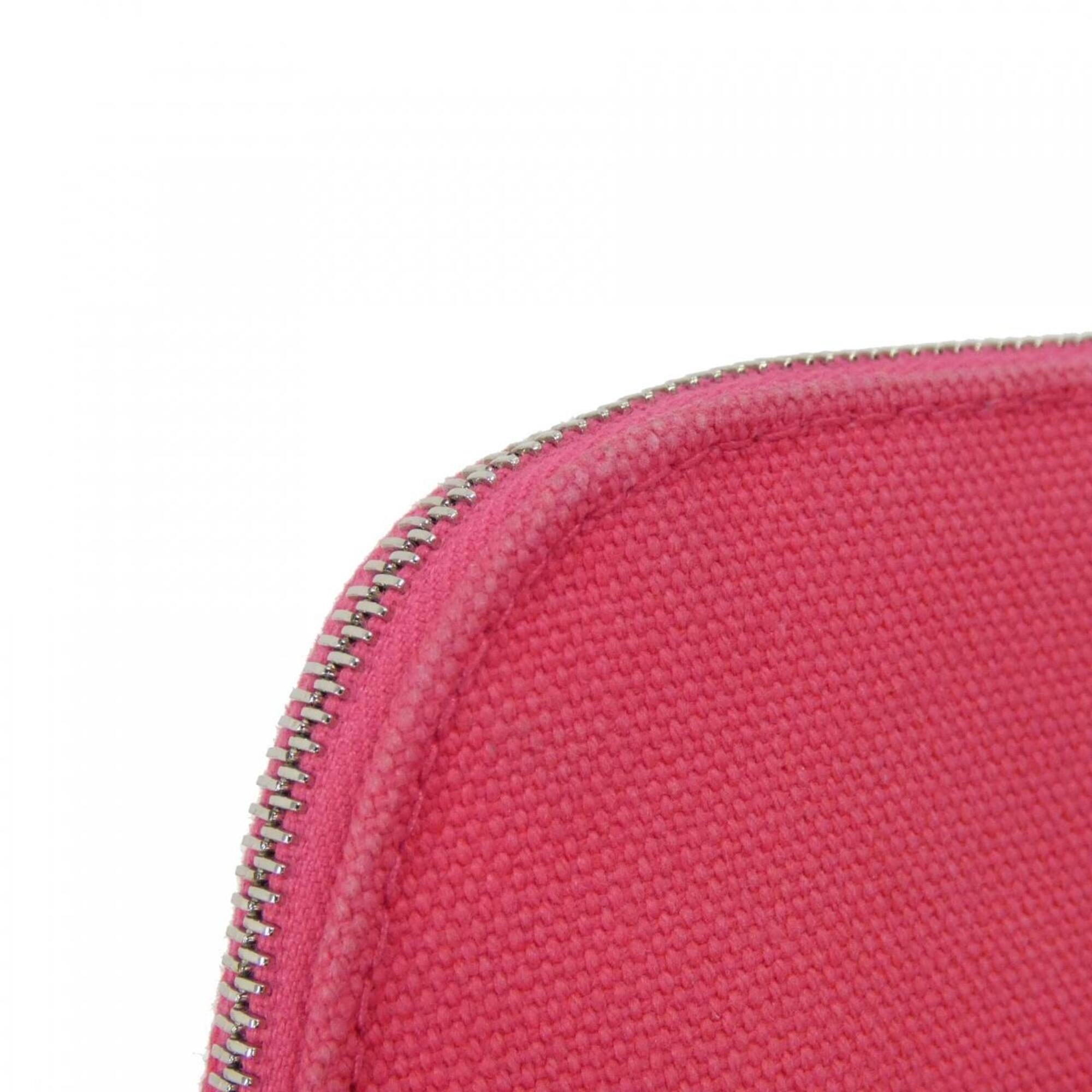 Hermes Pink Canvas Handbag Pouch (Pre-Owned)