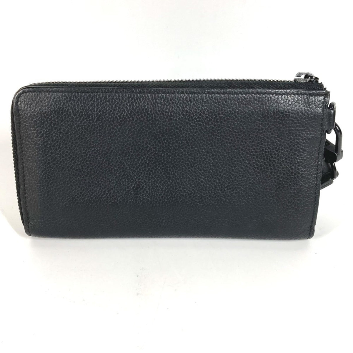 Louis Vuitton Black Noir Leather Long Bill Wallet (Bi-Fold) (Pre-Owned)