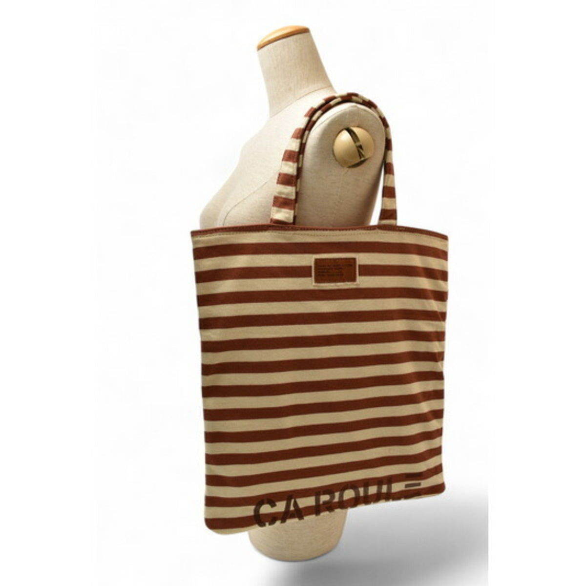 Marc By Marc Jacobs Brown White Cotton Tote Bag (Pre-Owned)