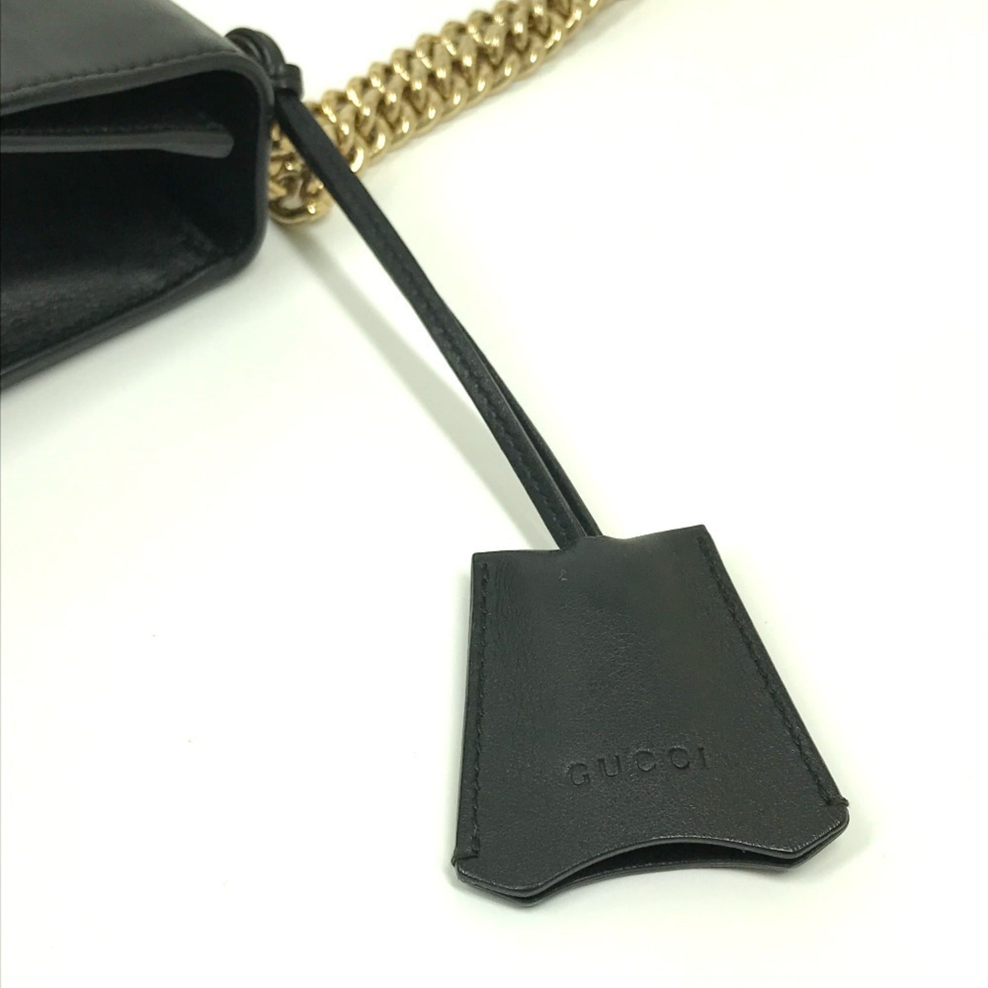 Gucci Black Leather Shoulder Bag (Pre-Owned)