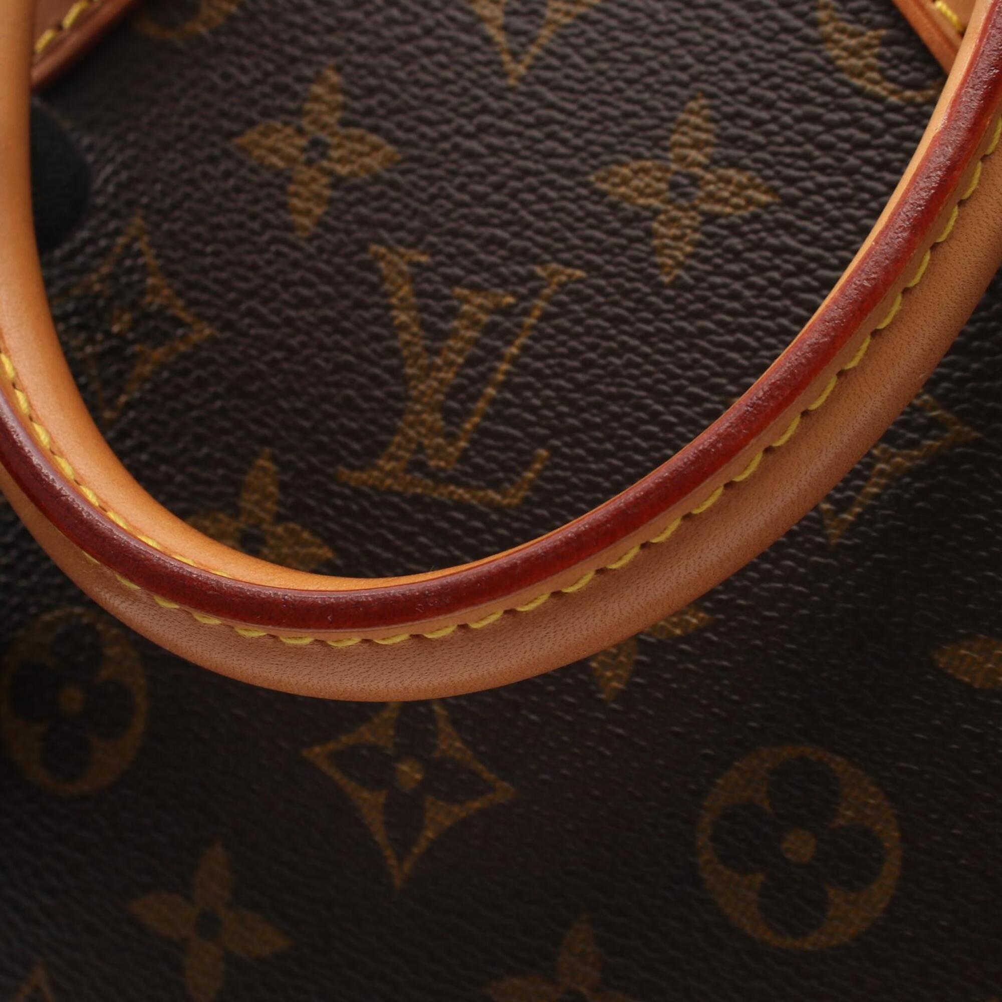 Louis Vuitton Brown Pvc Coated Canvas Leather Handbag (Pre-Owned)