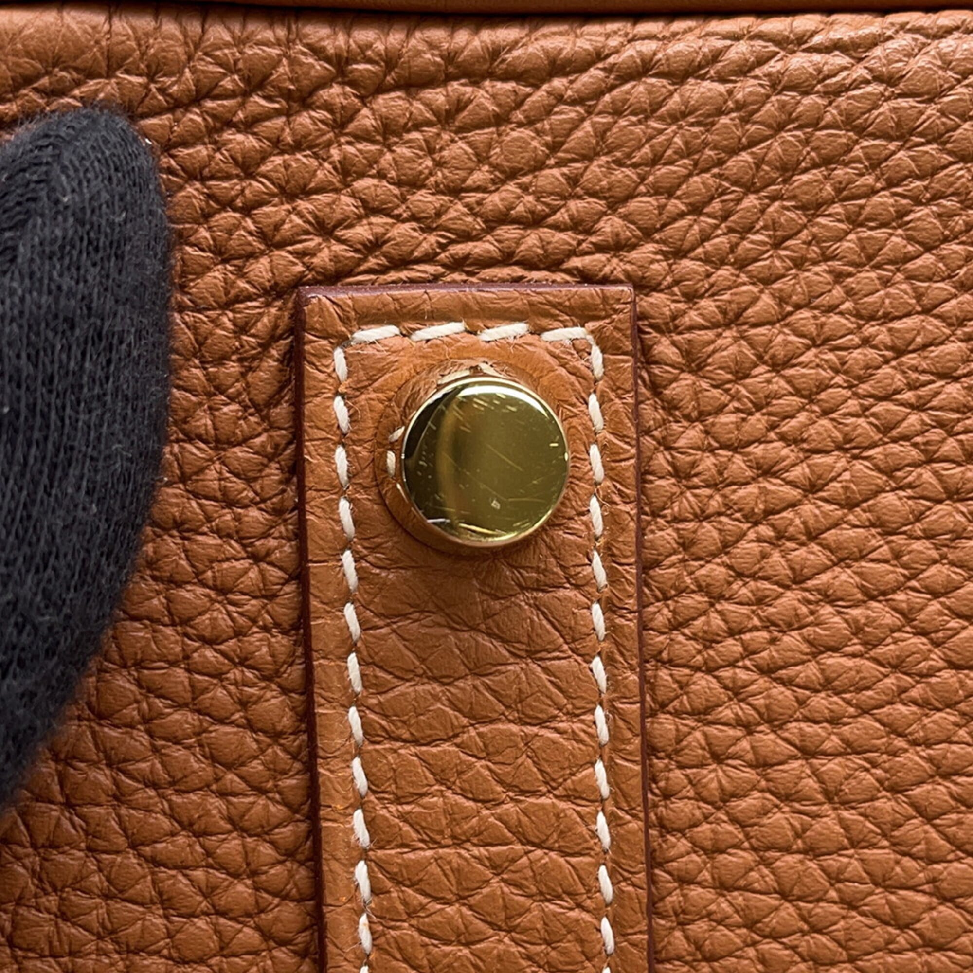 Hermes Birkin Gold Togo Leather Handbag (Pre-Owned)