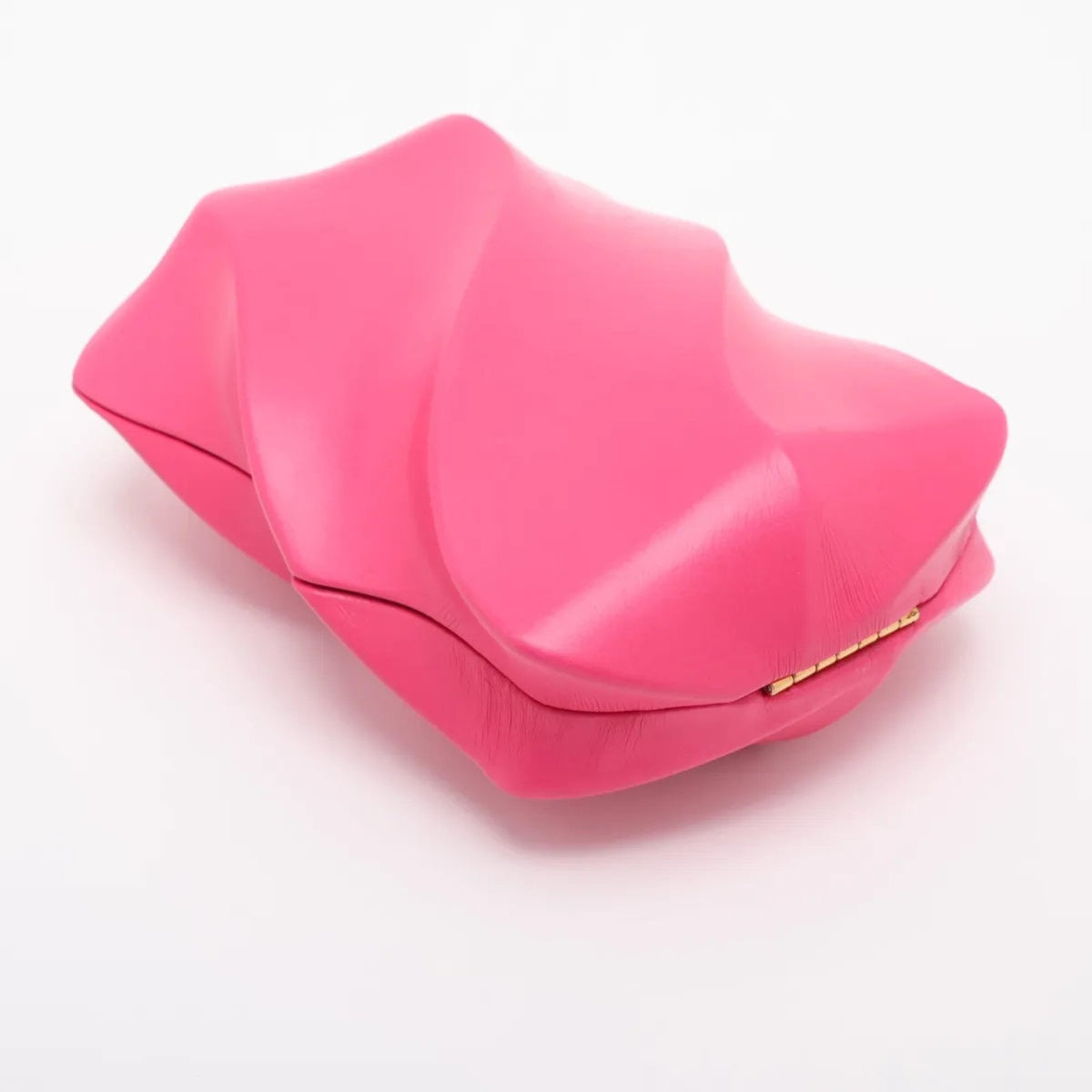 Bottega Veneta Pink Leather Clutch Bag Handbag Pouch (Pre-Owned)