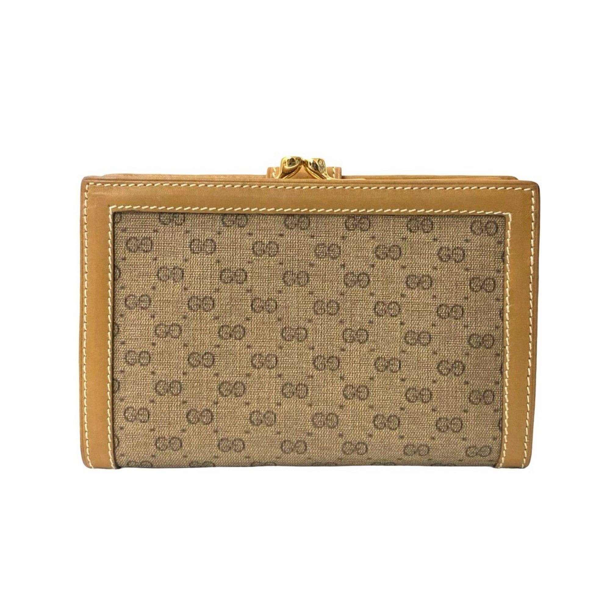 Gucci Brown Leather Pvc Wallet (Bi-Fold) (Pre-Owned)
