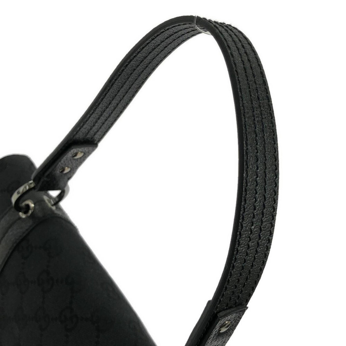 Gucci Black Gg Canvas Handbag (Pre-Owned)