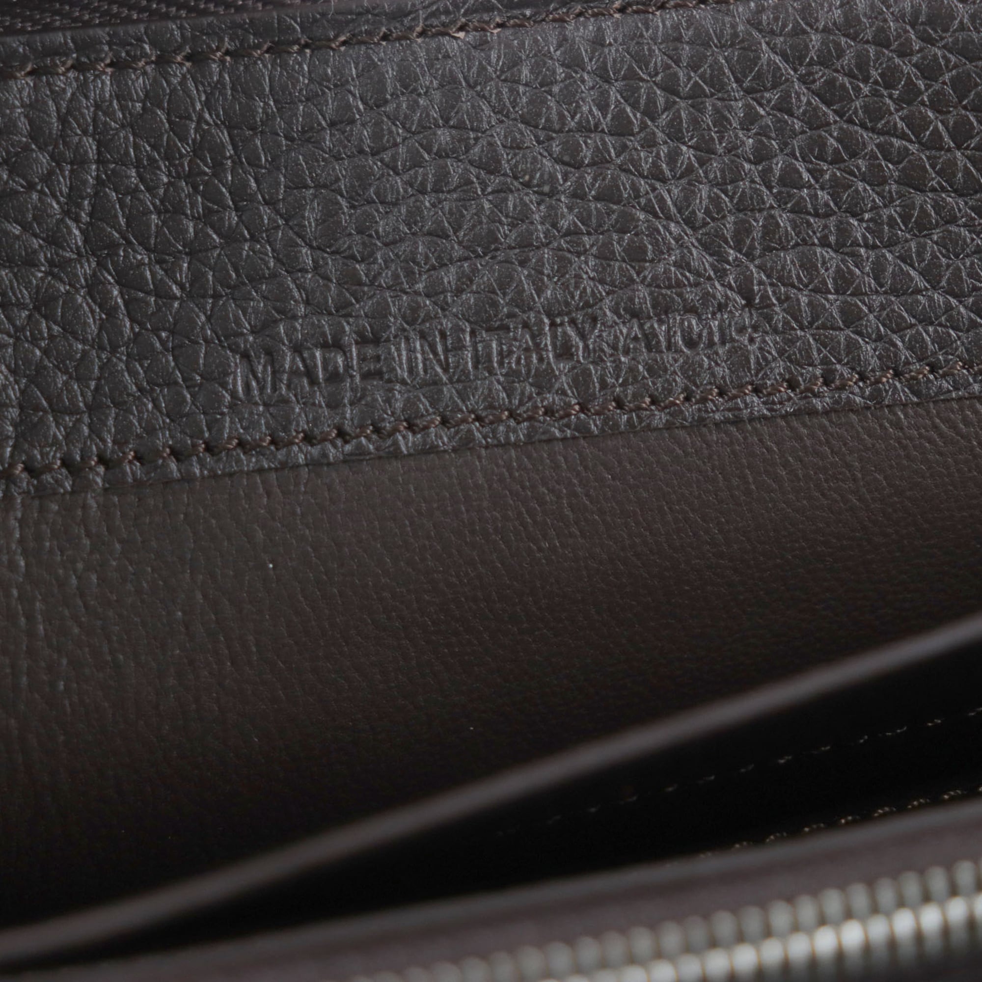 Dunhill Dark Brown Leather Long Wallet (Bi-Fold) (Pre-Owned)