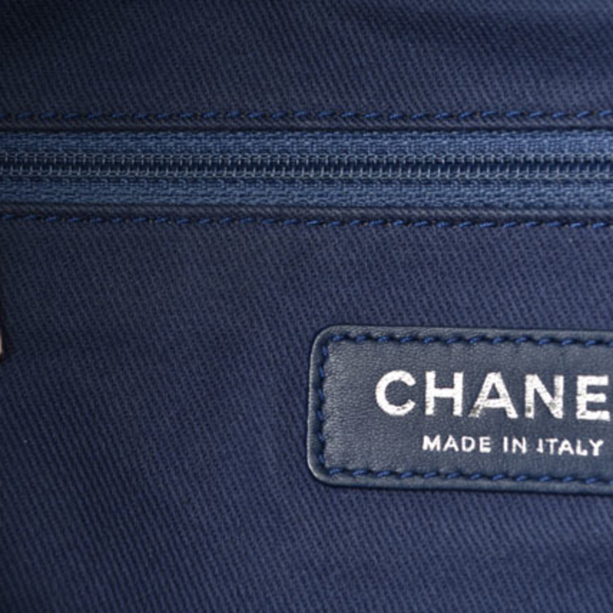 Chanel Cotton Canvas Denim Backpack (Pre-Owned)
