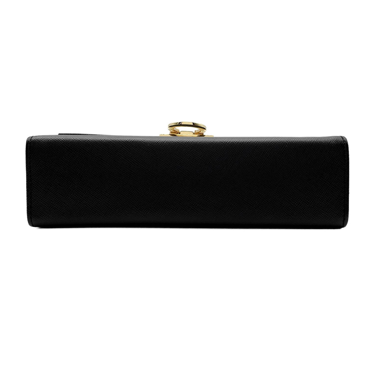 Salvatore Ferragamo Black Brown Leather Shoulder Bag (Pre-Owned)