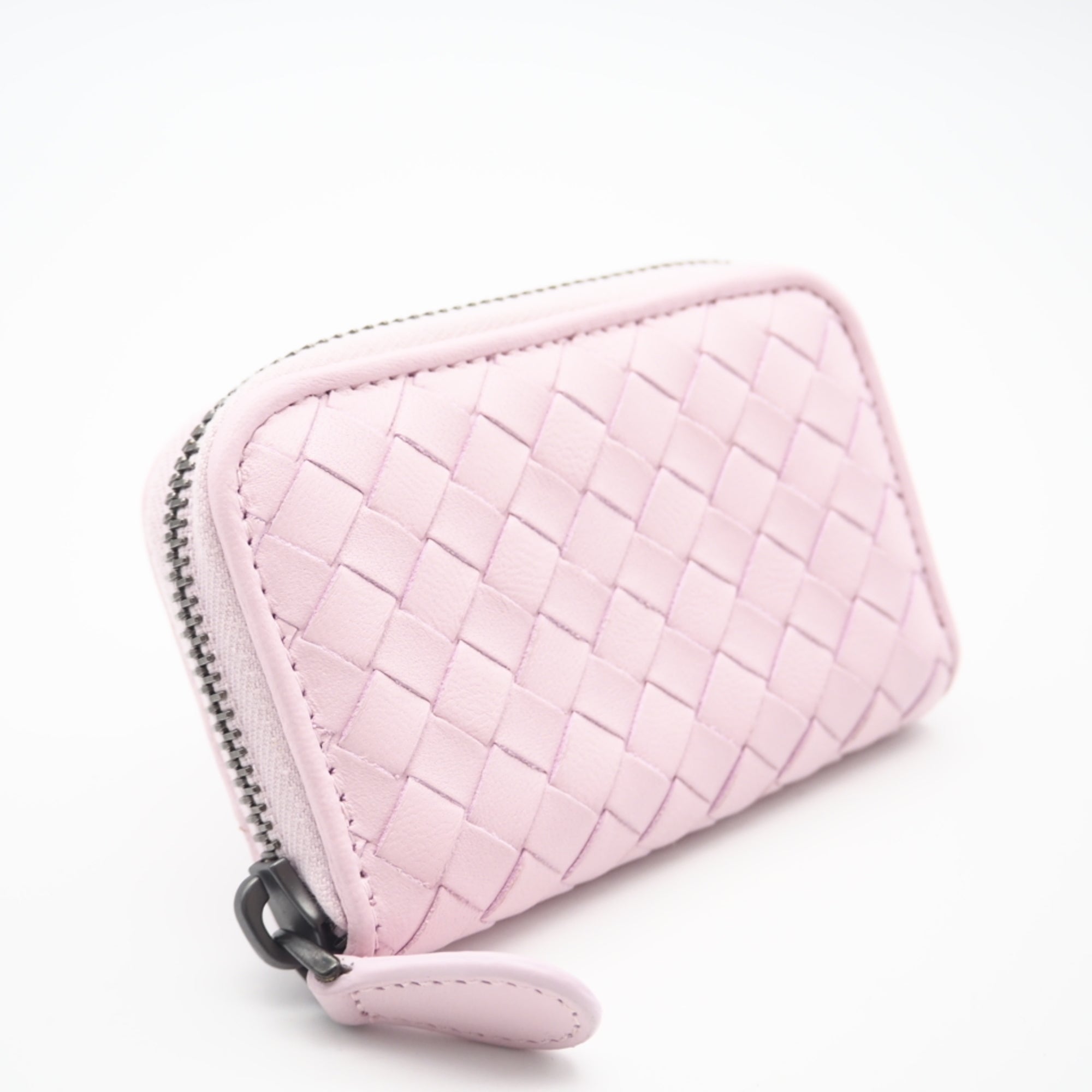 Bottega Veneta Pink Leather Coin Purse/Coin Case (Pre-Owned)