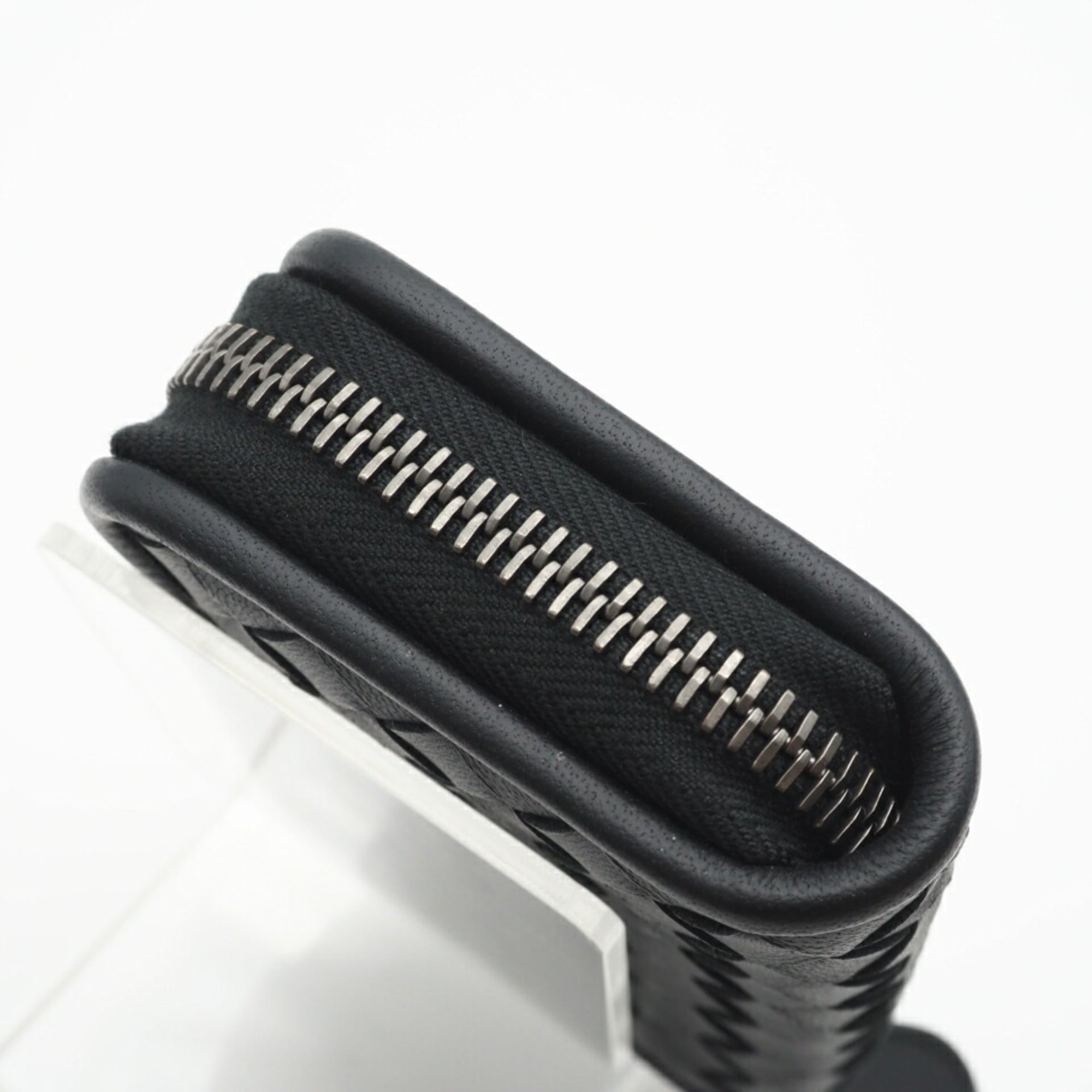 Bottega Veneta Intrecciato Black Intrecciato Coin Purse/Coin Case (Pre-Owned)