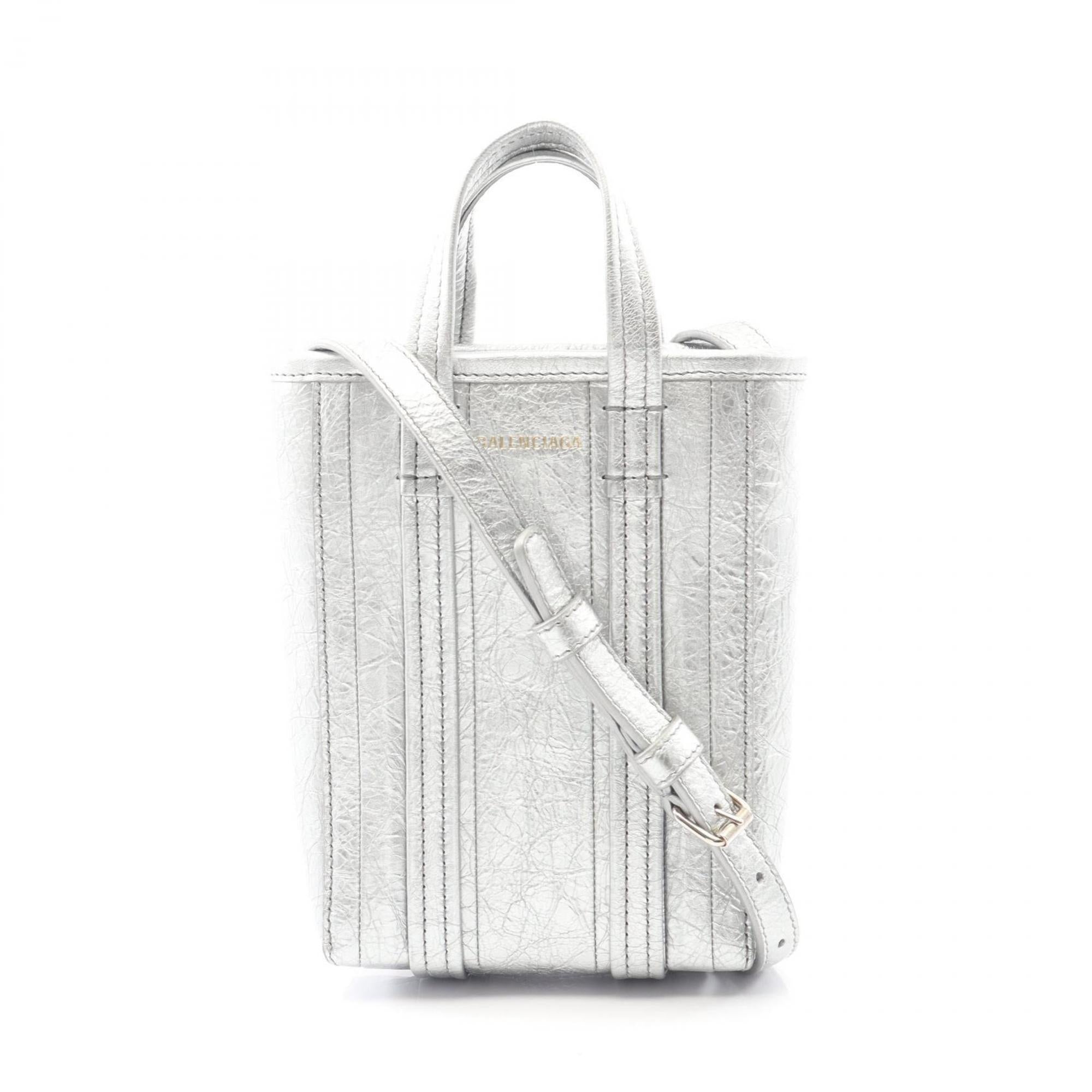 Balenciaga Silver Leather Shoulder Bag (Pre-Owned)