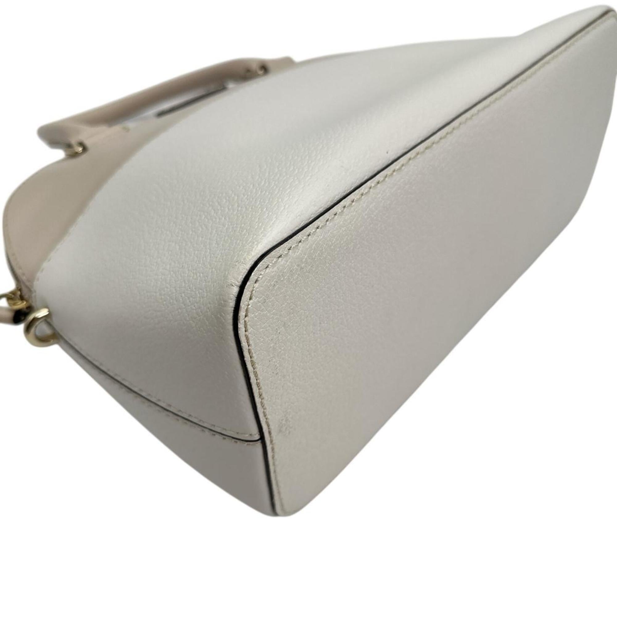 Kate Spade Beige Leather Polyester Handbag (Pre-Owned)