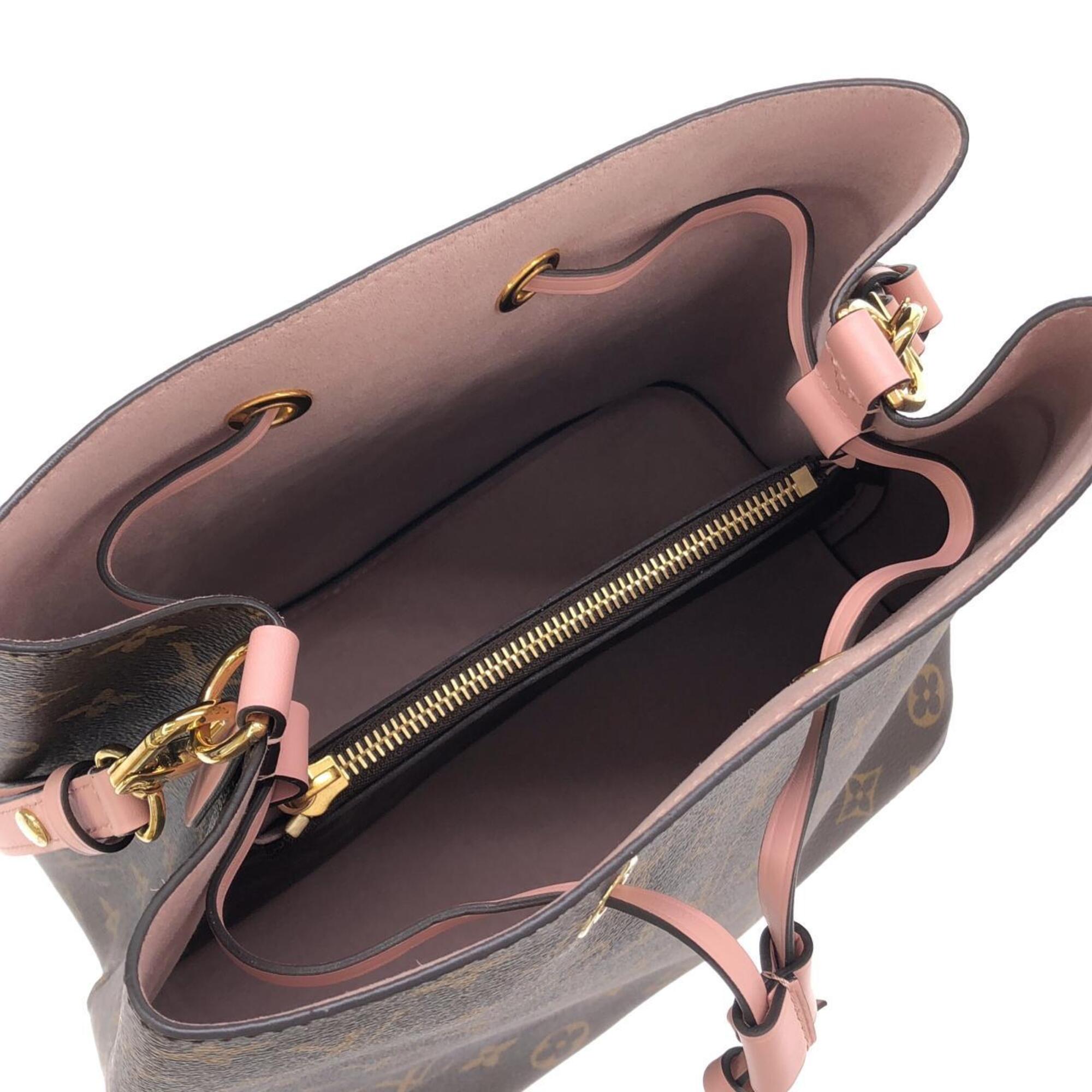 Louis Vuitton Marron Rose Poudre Coated Canvas Shoulder Bag (Pre-Owned)