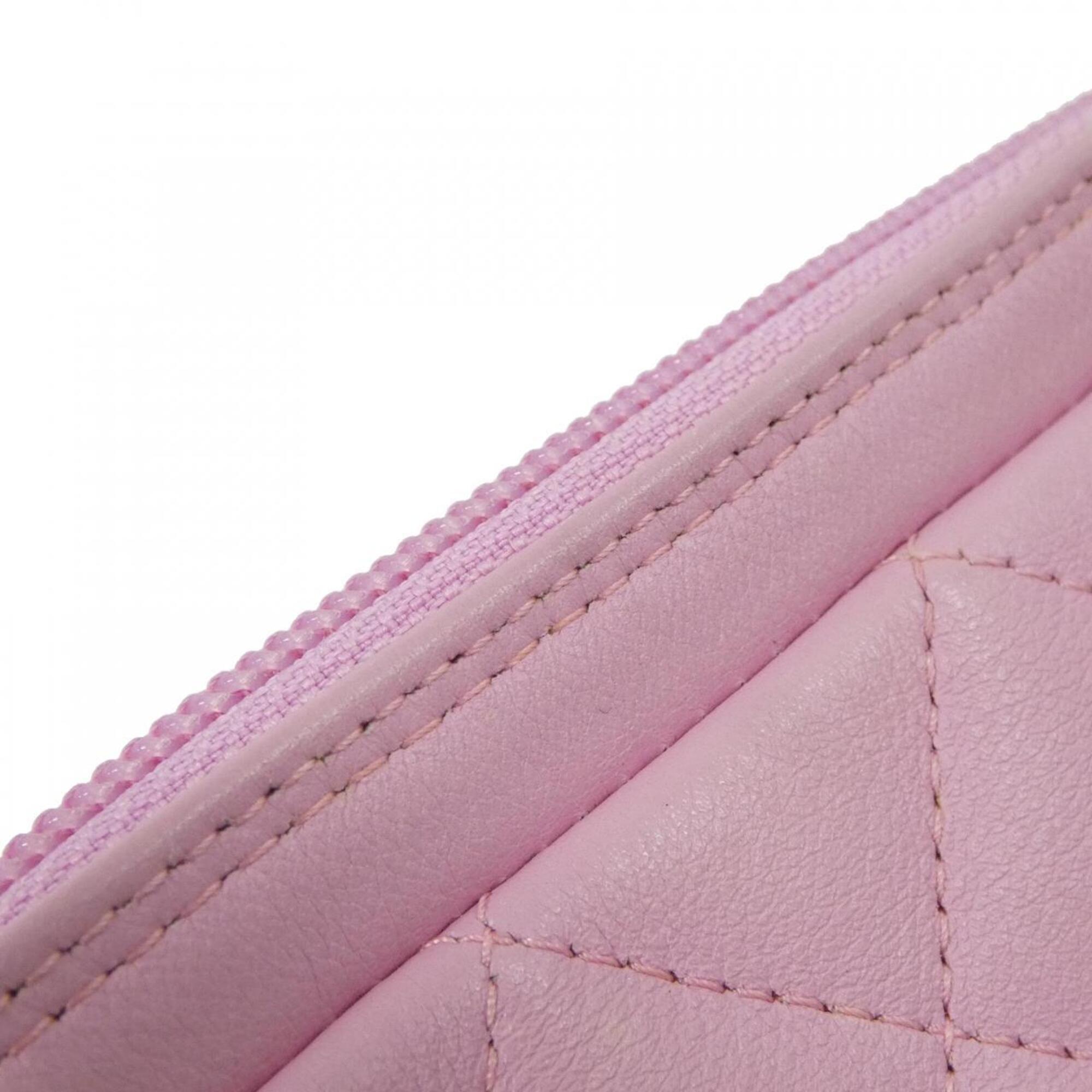 Chanel Black Pink Leather Shoulder Bag (Pre-Owned)