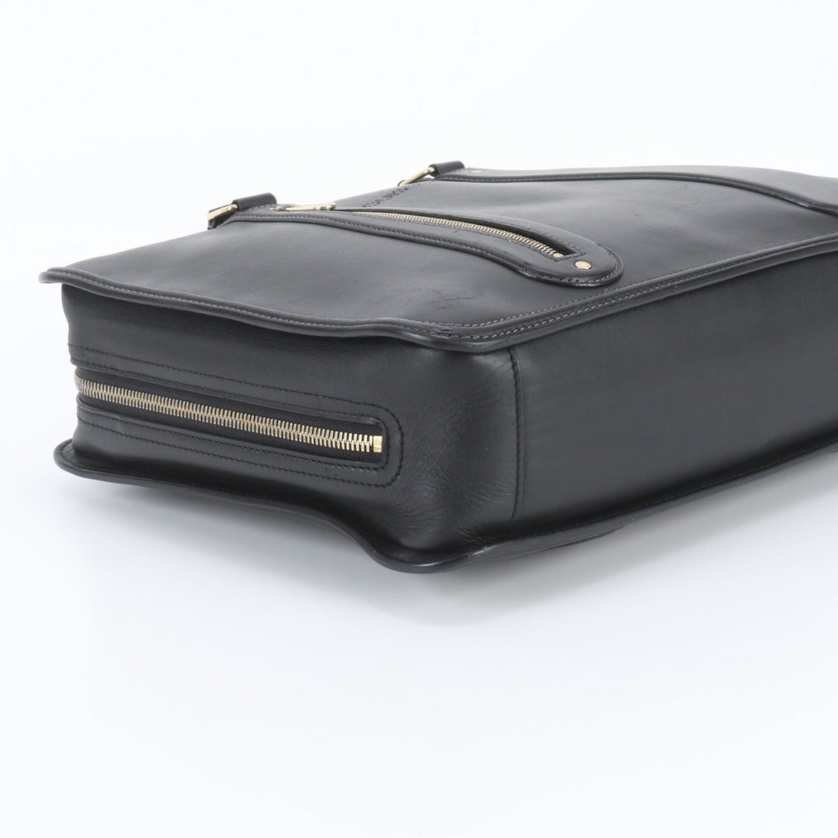 Louis Vuitton Noir Leather Briefcase (Pre-Owned)