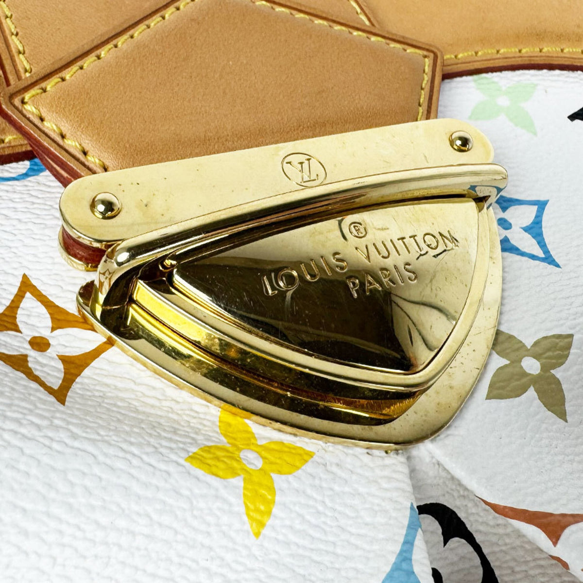 Louis Vuitton Blanc Multi-Color Monogram Multicolore Handbag (Pre-Owned)
