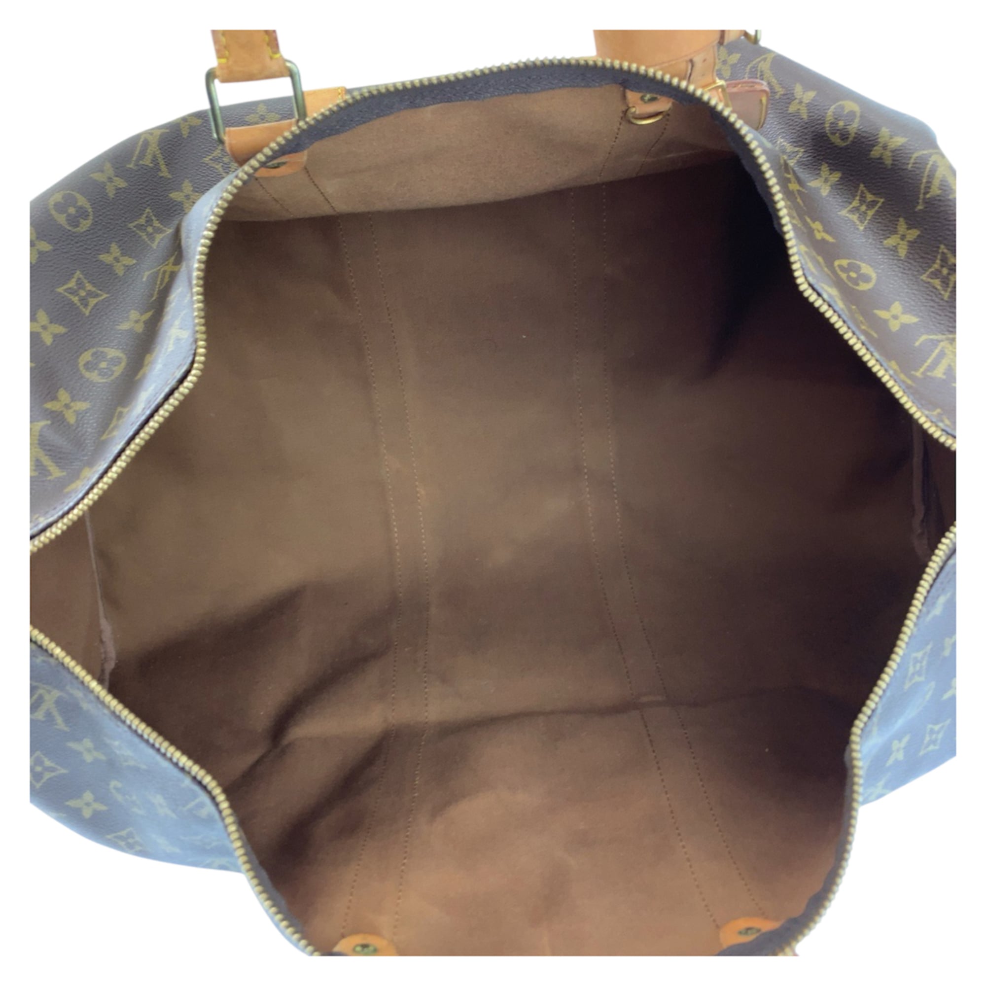 Louis Vuitton Monogram Brown Pvc Leather Boston Bag Handbag (Pre-Owned)