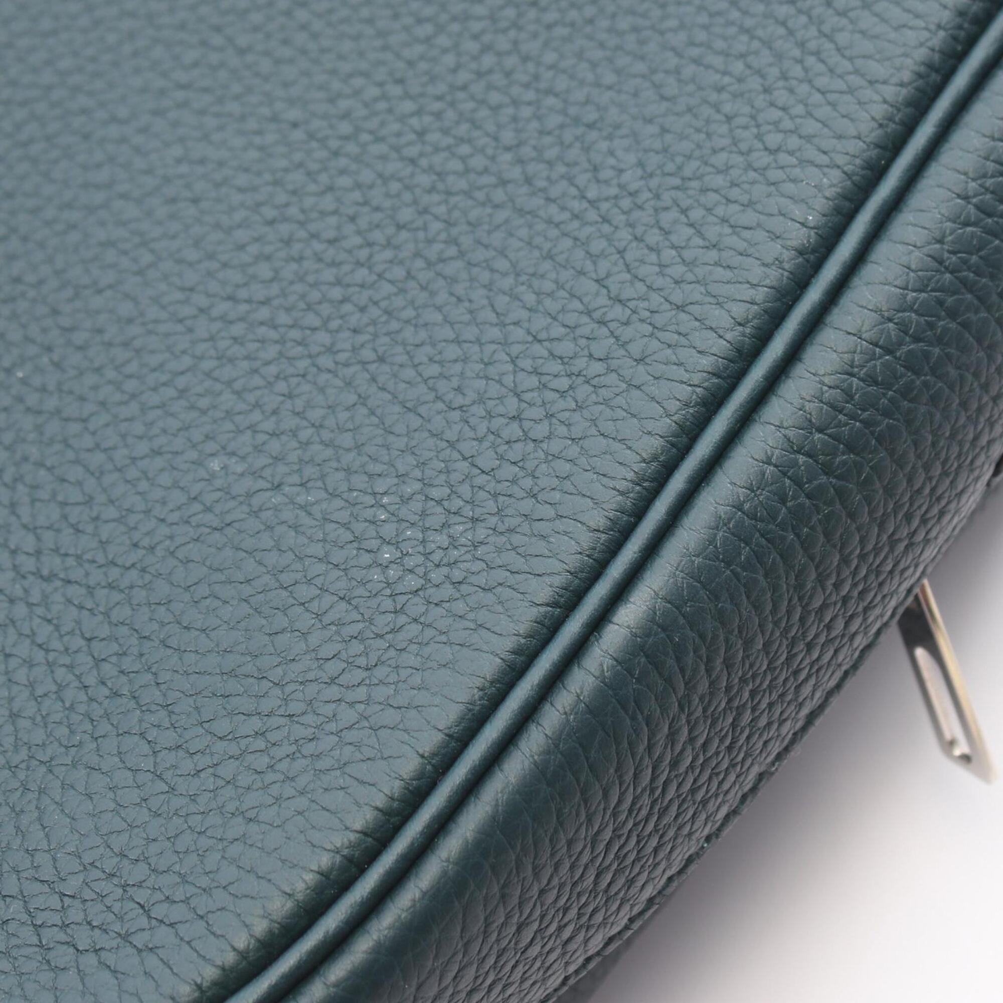 Hermes Green Togo Leather Handbag (Pre-Owned)