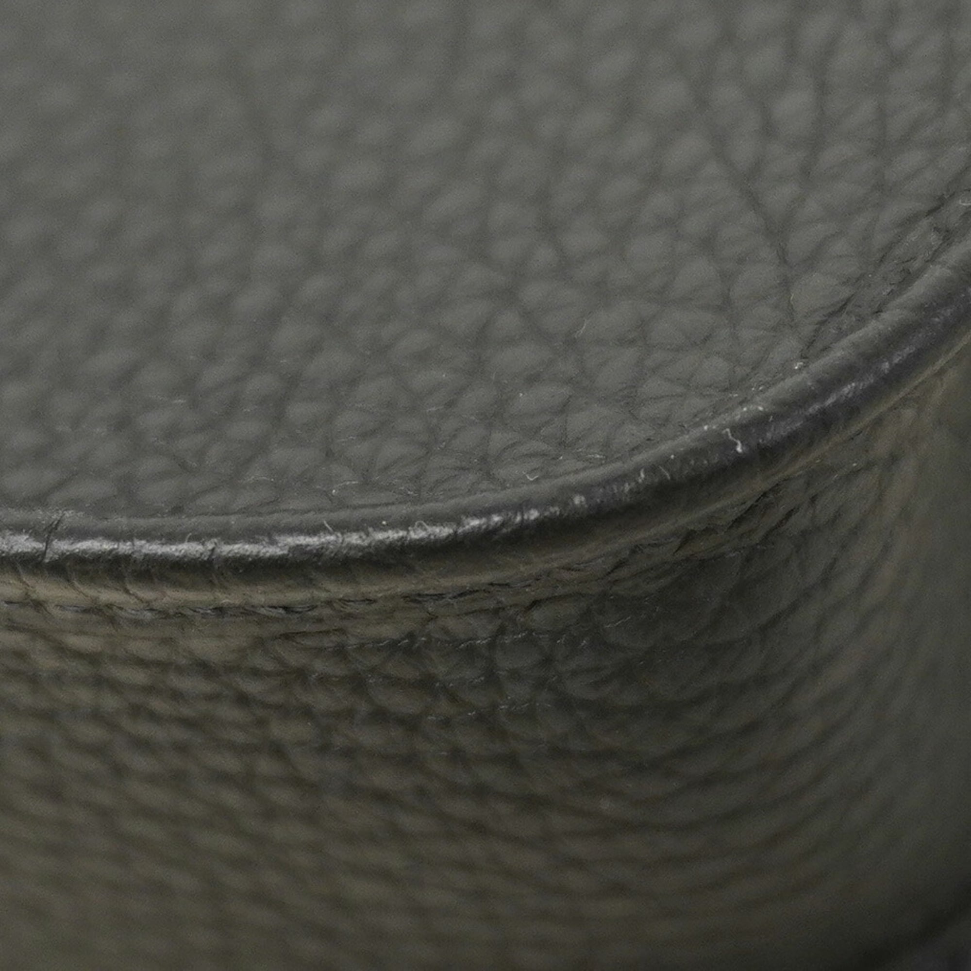 Hermes Black Taurillon Clemence Leather Shoulder Bag (Pre-Owned)
