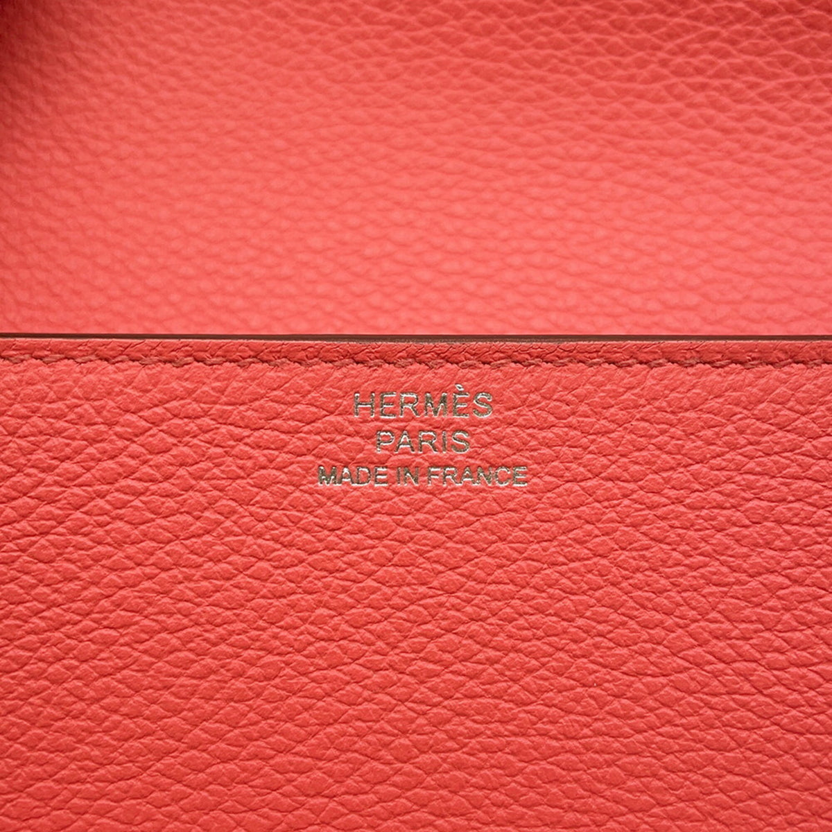 Hermes Orange Sienne Evercalf Leather Wallet (Bi-Fold) (Pre-Owned)