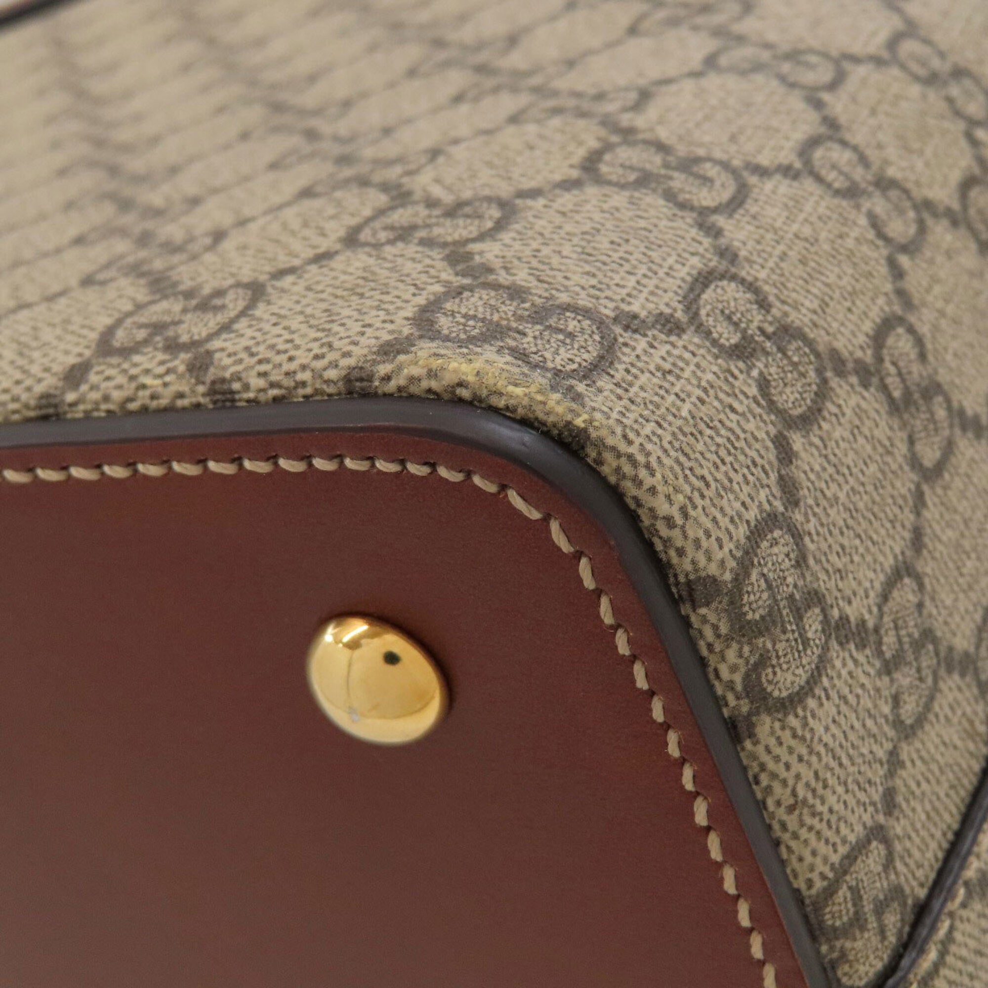 Gucci Brown Pvc Handbag (Pre-Owned)