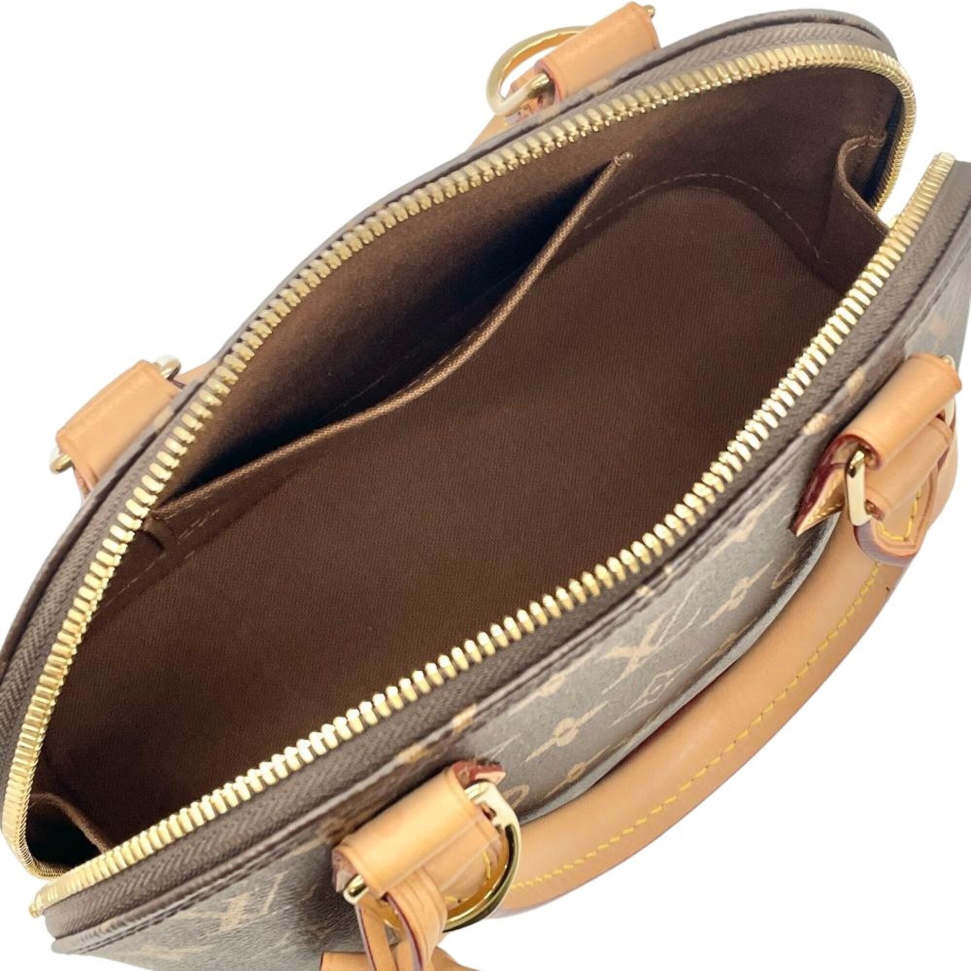 Louis Vuitton Brown Monogram Canvas Handbag (Pre-Owned)