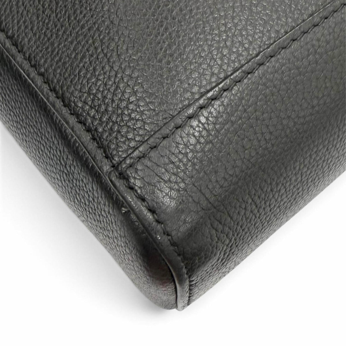 Bvlgari Black Leather Nylon Briefcase (Pre-Owned)