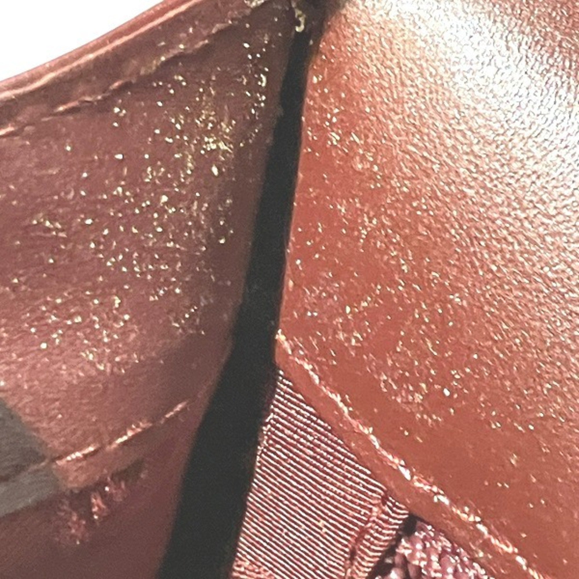 Cartier Must Bordeaux Leather Handbag Shoulder Bag (Pre-Owned)