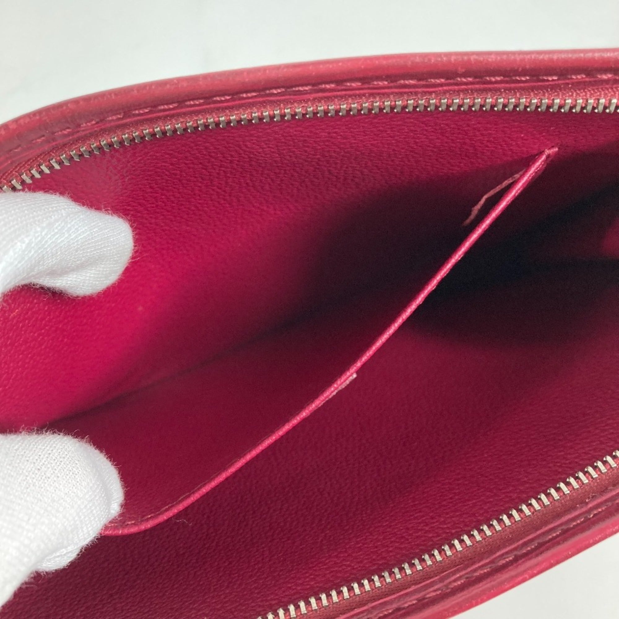 Louis Vuitton Fuchsia Red Color Epi Leather Clutch Bag Pouch (Pre-Owned)